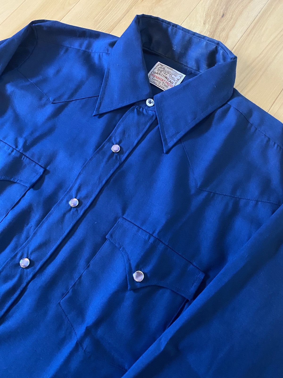 Vintage Vintage HBarC Long Tail Dress Shirt 16.5 Size US L / EU 52-54 / 3 - 4 Thumbnail