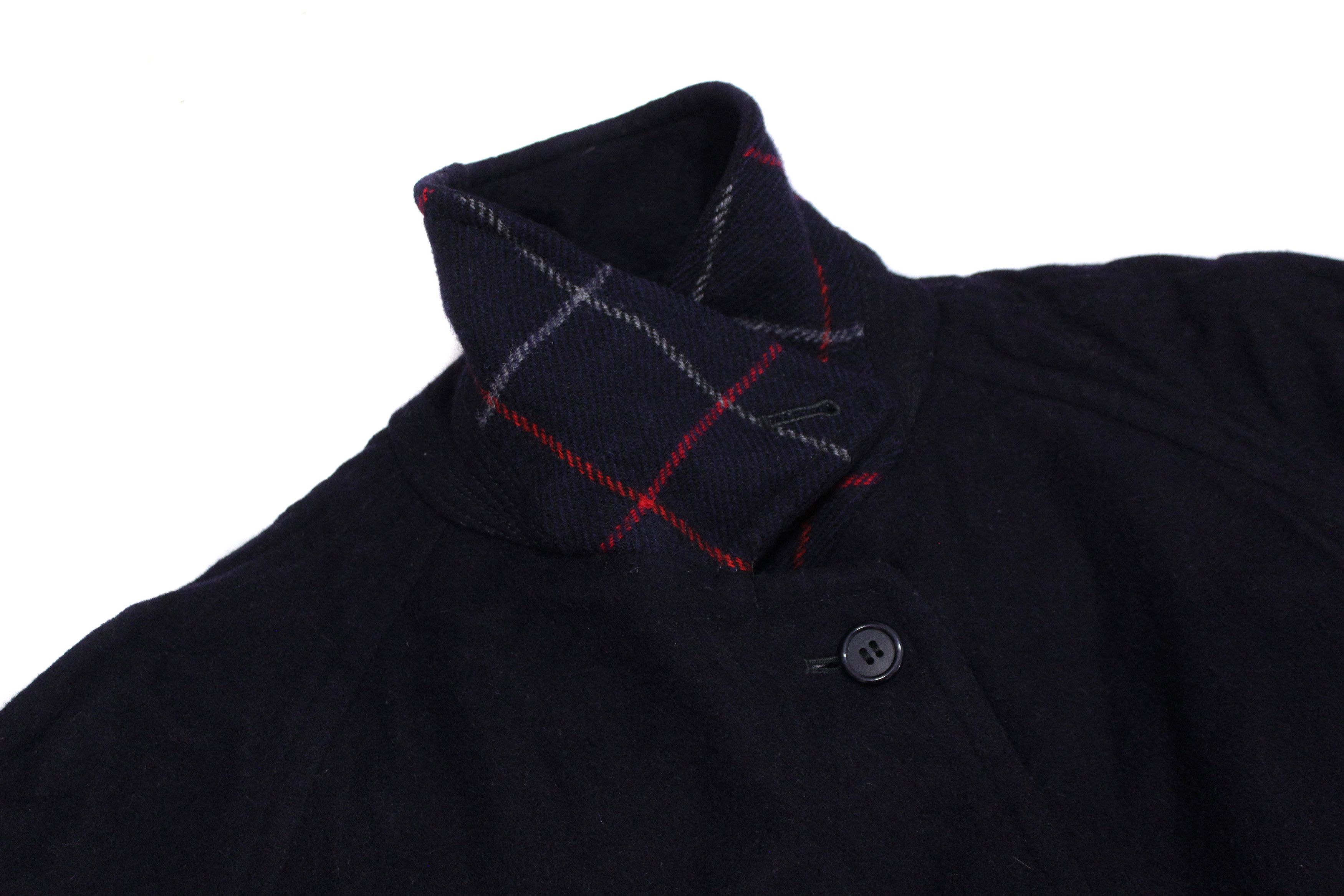 Burberry 90S Nova Check Wool Alpaca Overcoat Vintage Size XL / US 12-14 / IT 48-50 - 6 Thumbnail