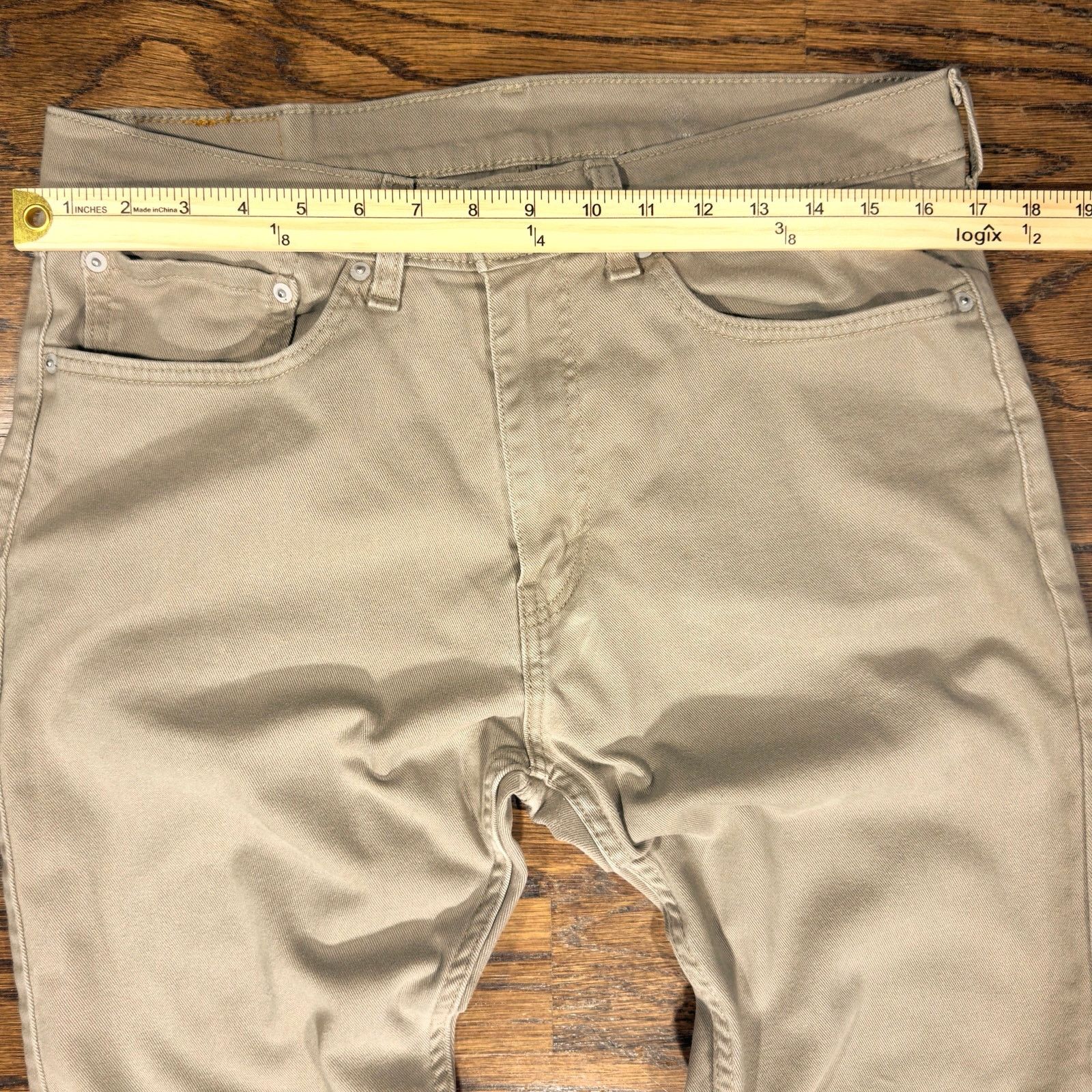 Levi's Levi's 505 Regular Straight Leg Jeans 34x30 Khaki Chinchilla Size US 34 / EU 50 - 4 Thumbnail