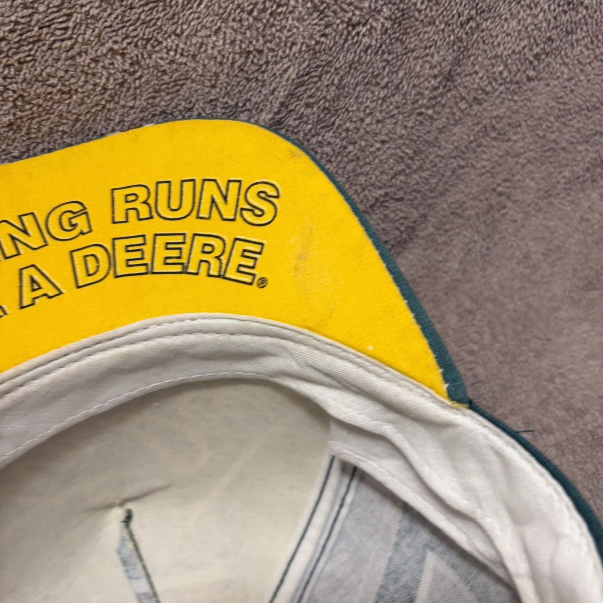 John Deere Vintage John Deere Snapback Hat Tractor AOP Farm Swingster Size ONE SIZE - 7 Thumbnail