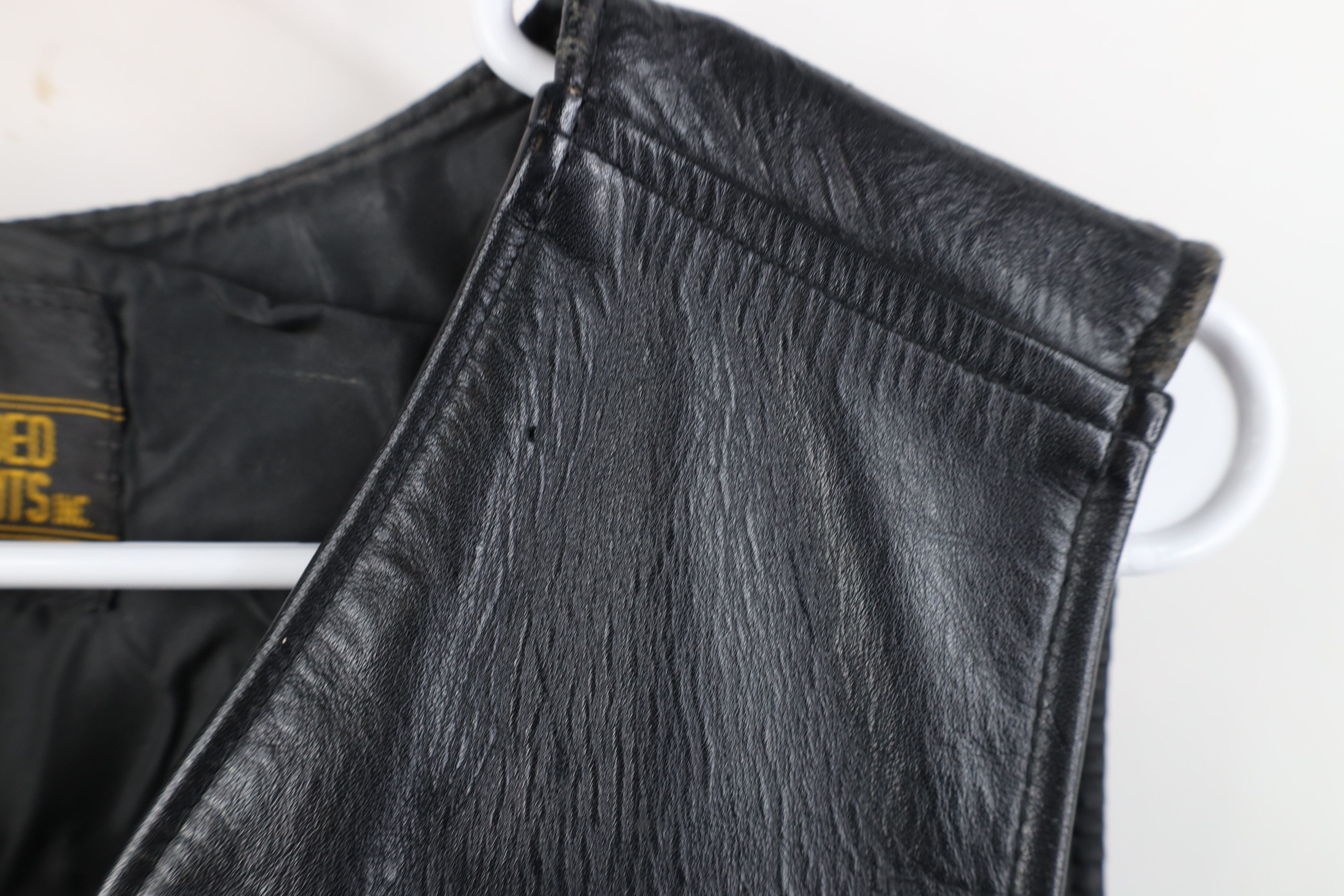 Vintage Vintage 70s 80s Streetwear Full Zip Leather Vest Jacket USA Size US XXL / EU 58 / 5 - 4 Thumbnail