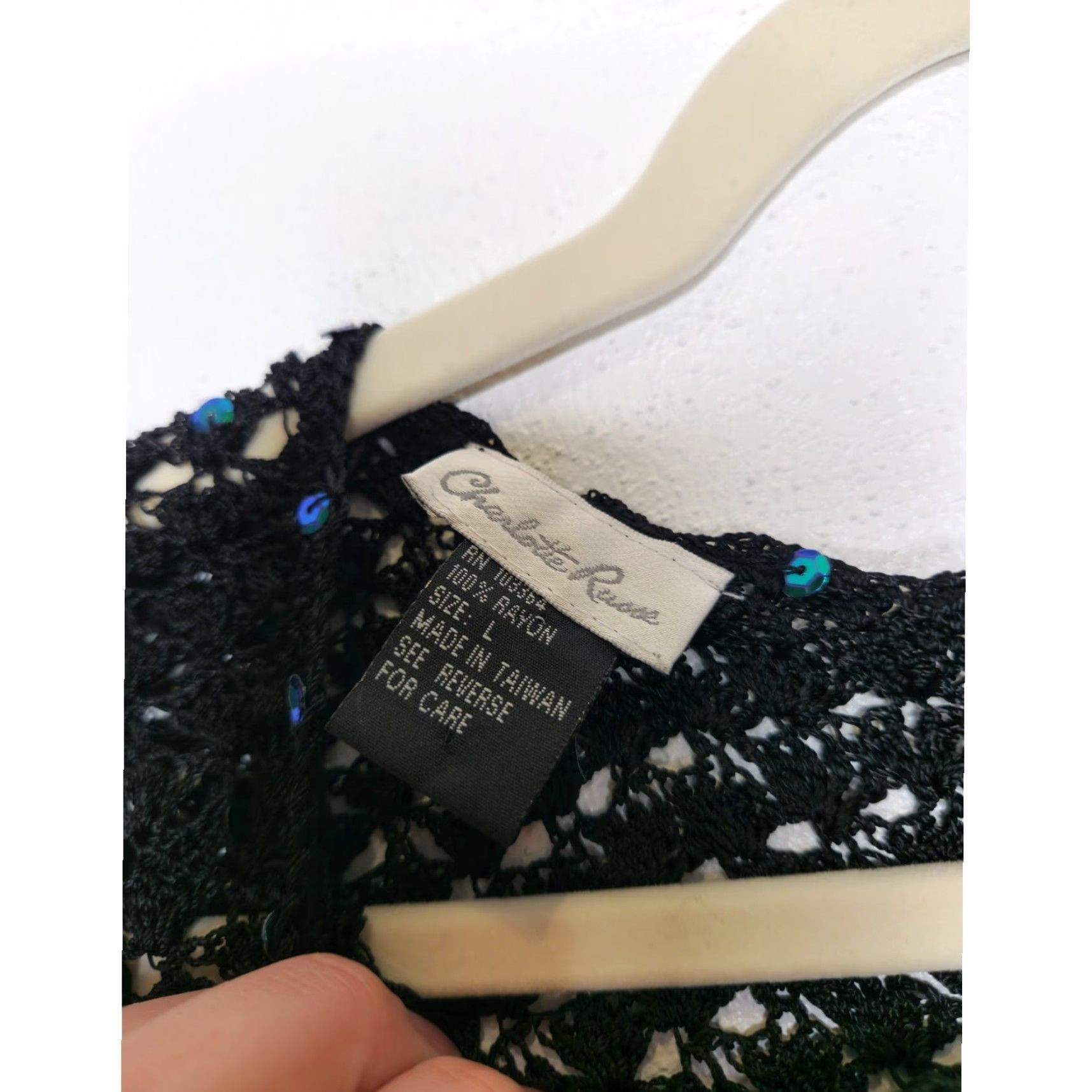 Vintage VINTAGE Charlotte Russe Tank Top Black Women's L Tank Rayon Fairy 90s Y2K Size L / US 10 / IT 46 - 5 Thumbnail