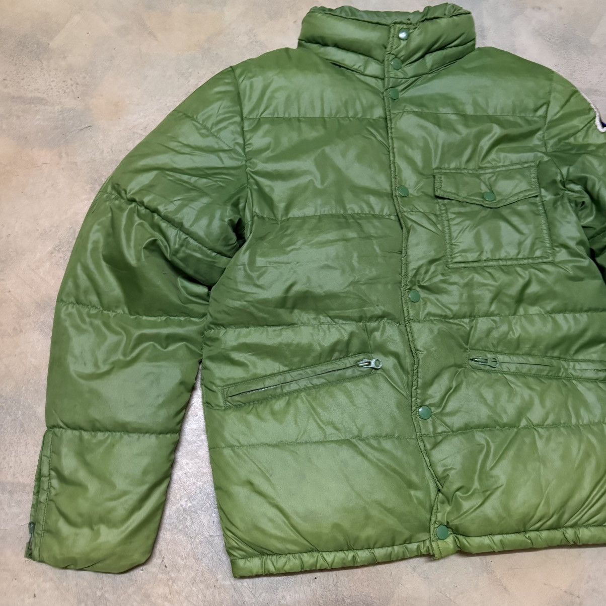 Japanese Brand Japanese Brand Homme Lime Green Puffer Jacket Devil Patches Size US M / EU 48-50 / 2 - 4 Thumbnail