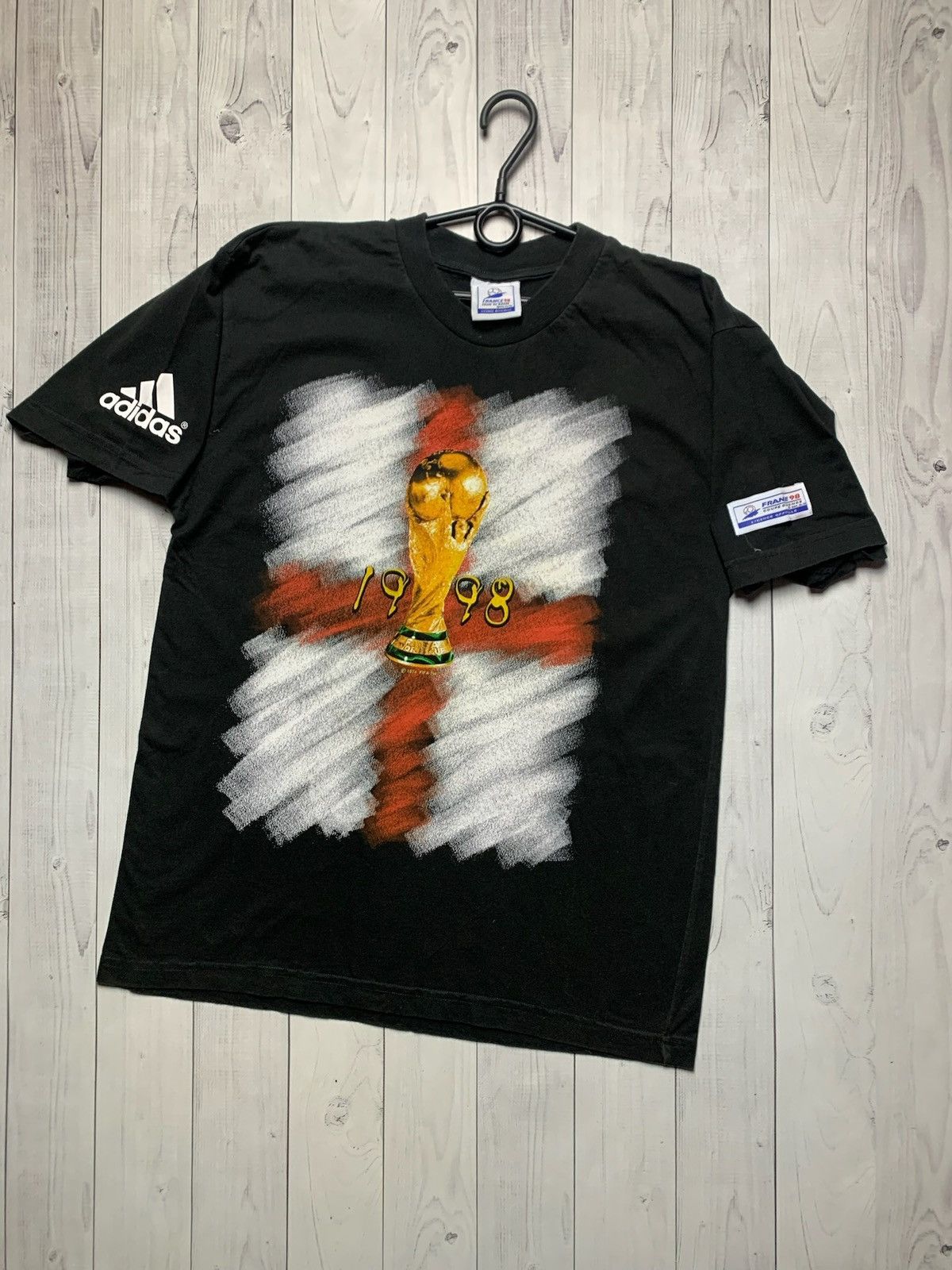 Adidas × Vintage Vintage adidas France World Cup 1998 rare England soccer tee Size US M / EU 48-50 / 2 - 1 Thumbnail