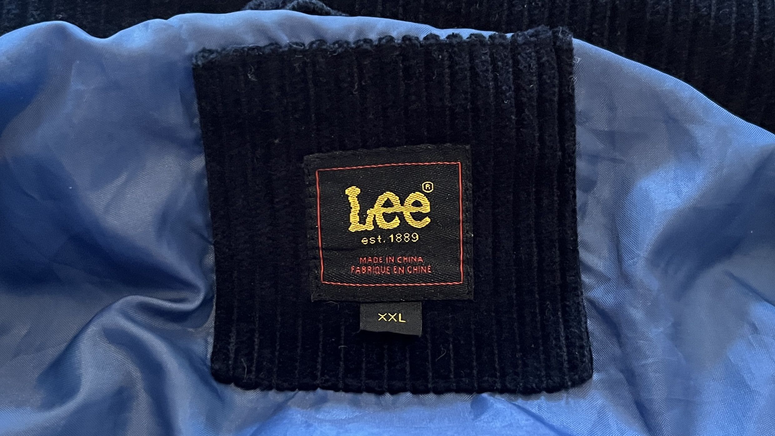 Lee Lee 2 Pockets Wide Wale Cord Puffer Jacket Navy XXL Size US XXL / EU 58 / 5 - 10 Thumbnail
