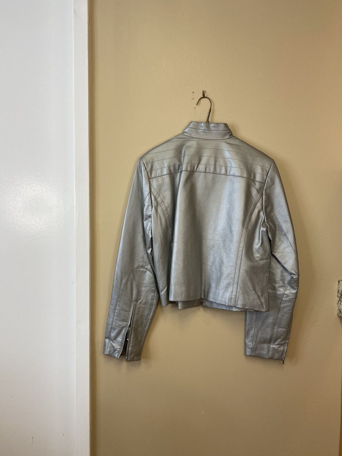 Other John Paul Richard Silver Moto Jacket Size L / US 10 / IT 46 - 2 Thumbnail