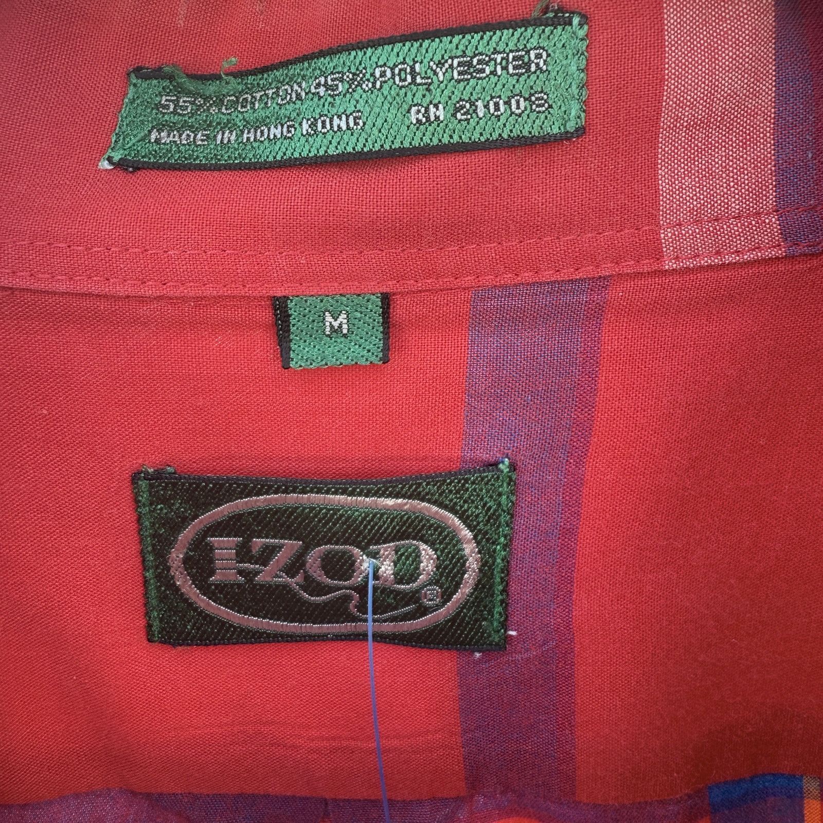Izod Vintage IZOD VINTAGE MENS BUTTON DOWN COTTON PLAID medium Size US M / EU 48-50 / 2 - 6 Thumbnail