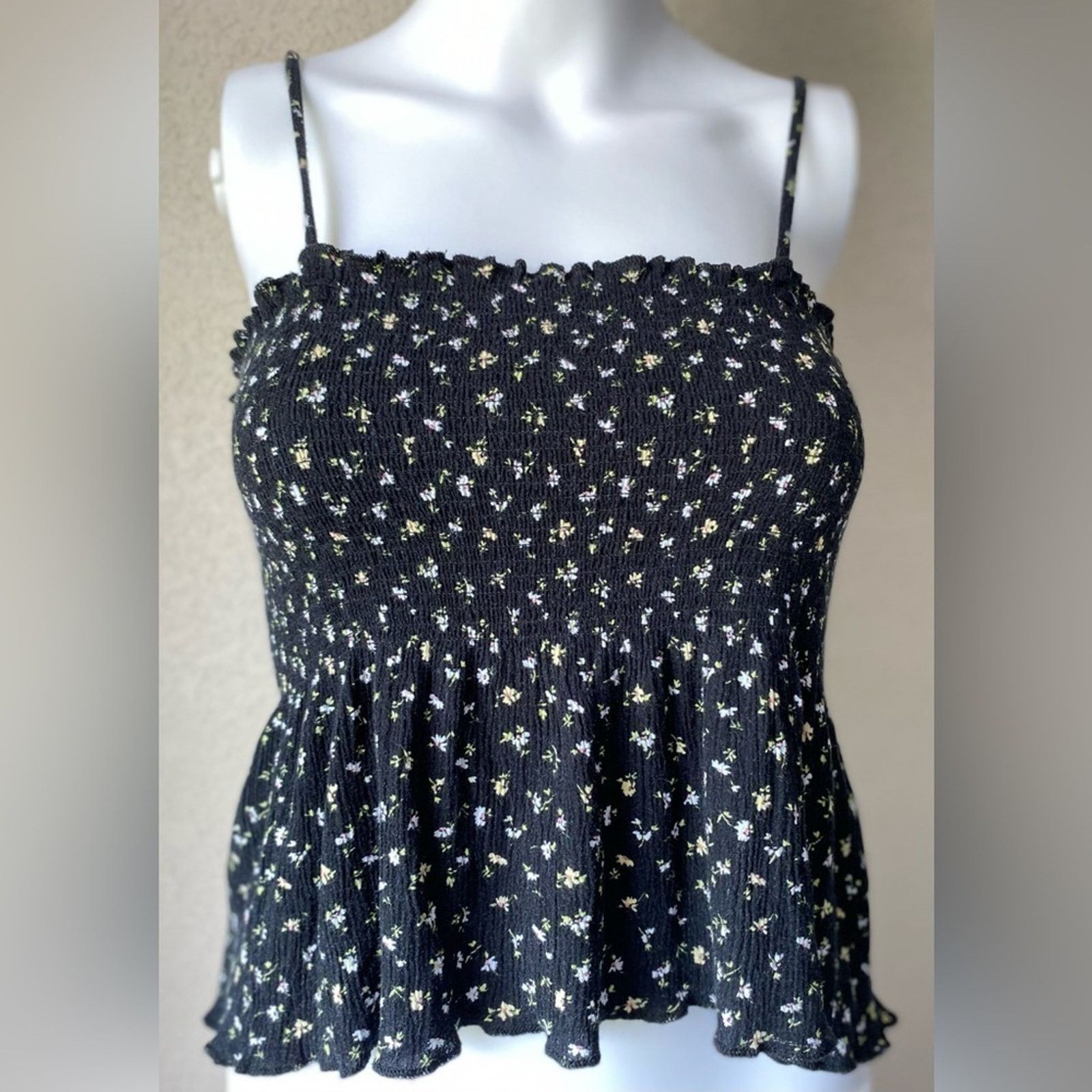 Other LA Hearts | Ditsy Floral Peplum Crop Top | Medium Size M / US 6-8 / IT 42-44 - 1 Thumbnail