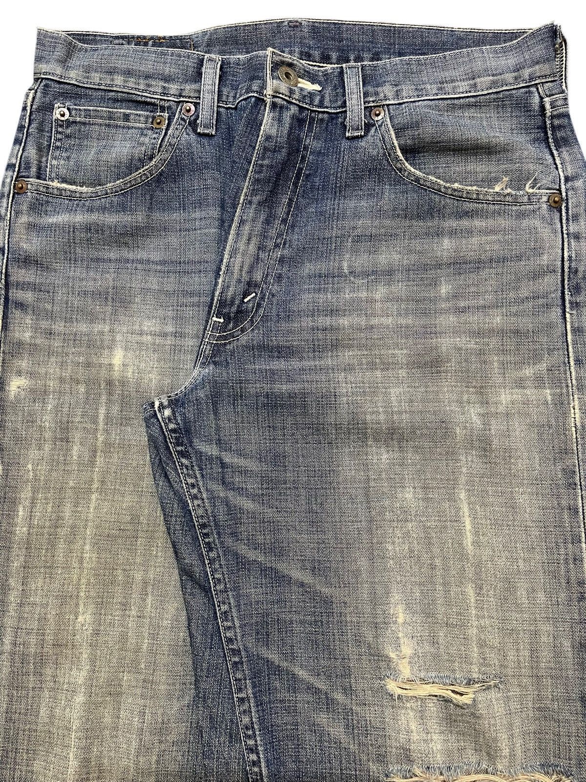 Levi's Vintage Levis 503 Blue Faded Wash Distress Style Loose Jeans Size US 31 - 4 Thumbnail