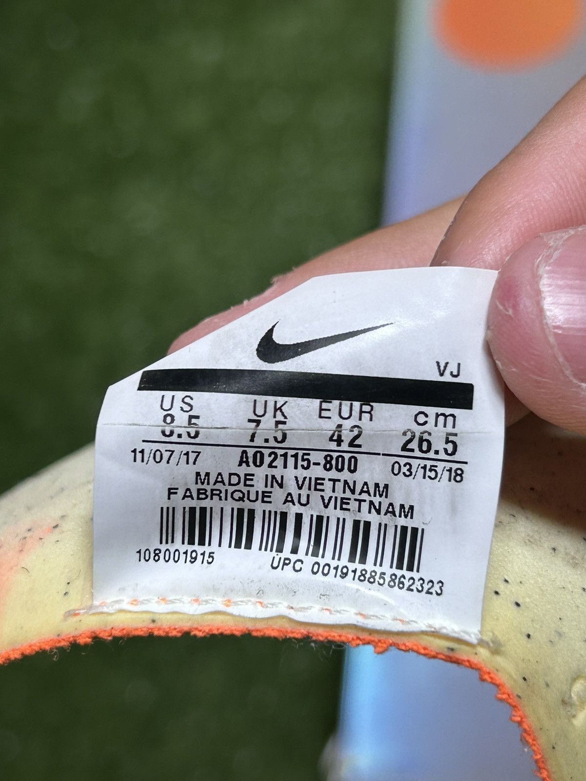 Nike × Off-White Nike zoom mercurial off-white total orange Size US 8.5 / EU 41-42 - 9 Thumbnail