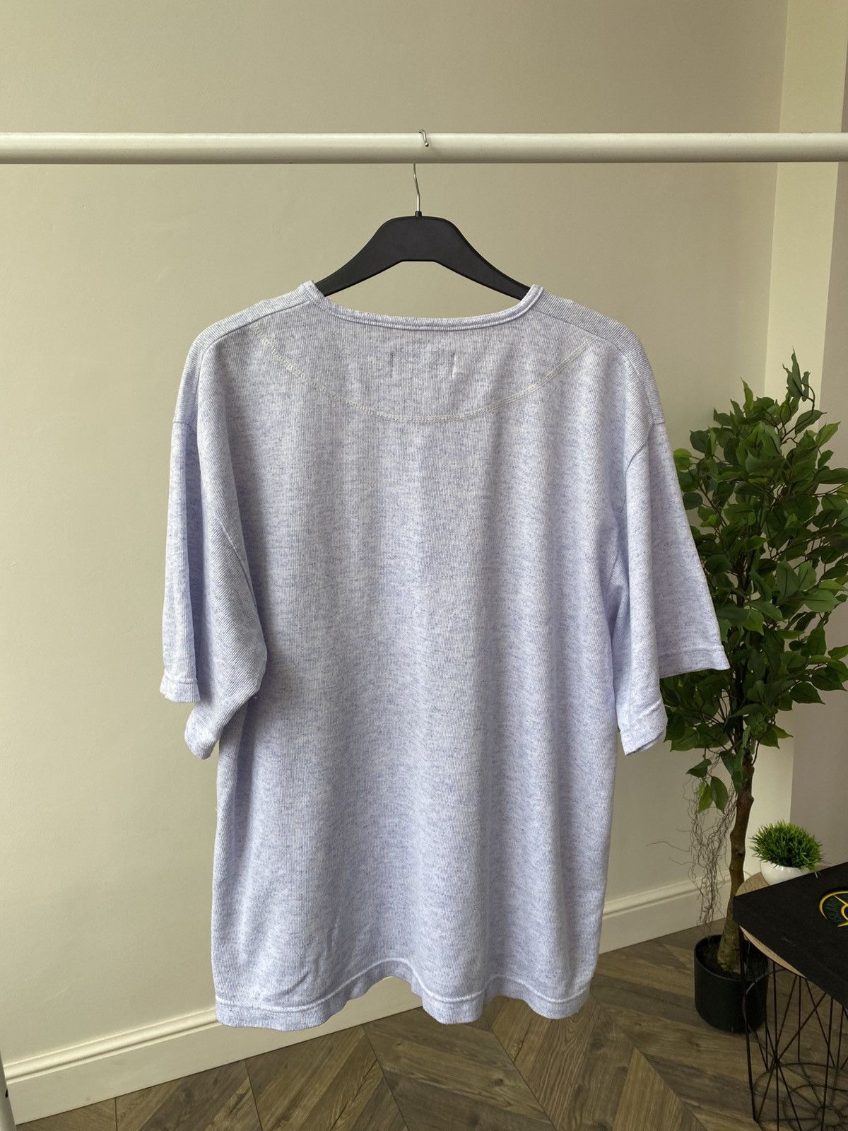 Versace × Versace Jeans Couture × Vintage VINTAGE VERSACE JEANS COUTURE HALF BUTTON DOWN T SHIRT Size US L / EU 52-54 / 3 - 9 Thumbnail