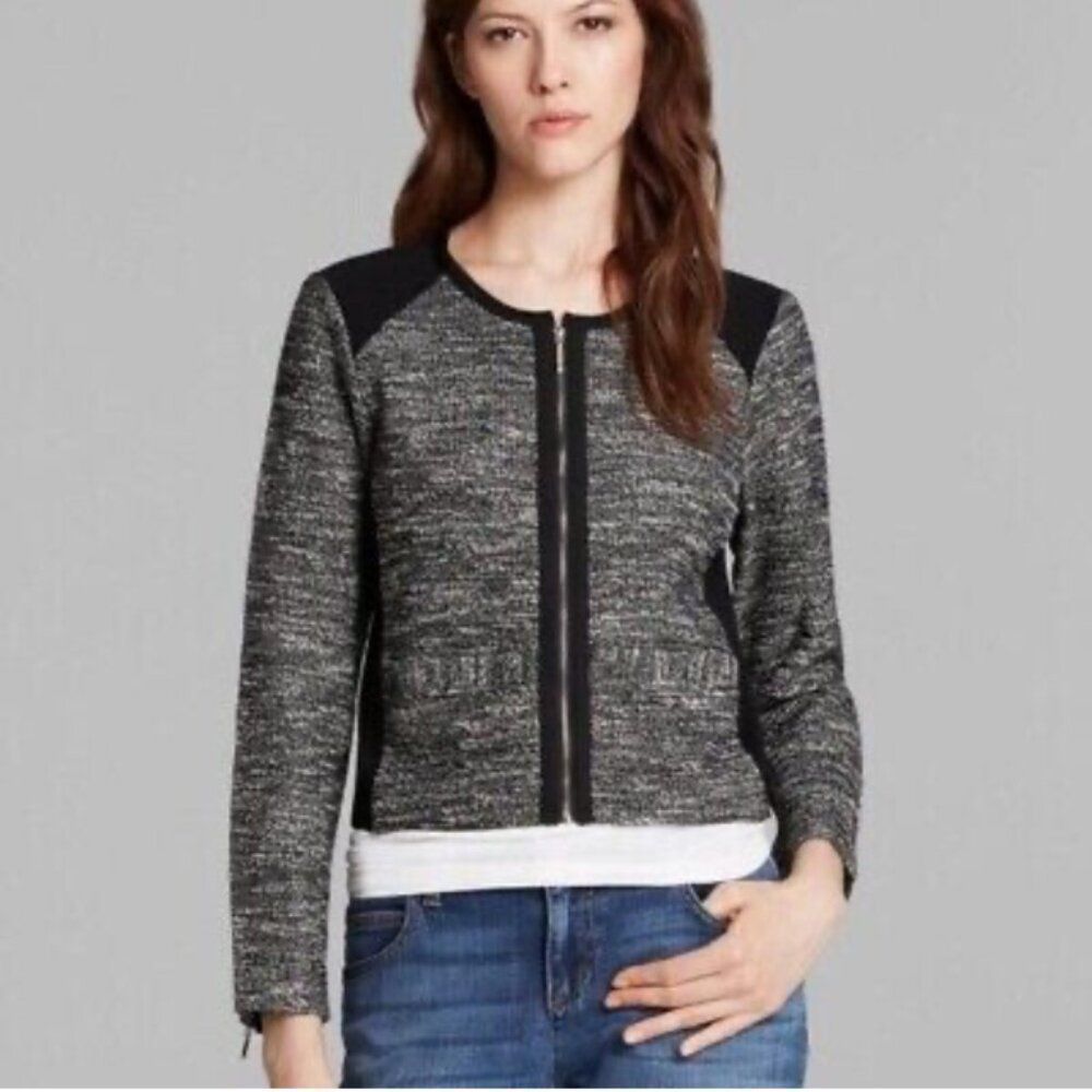 Eileen Fisher Eileen Fisher Cardigan Zip Front Jacket 2X Black Tweed Stret Size XXL / US 16-18 / IT 52-54 - 8 Thumbnail