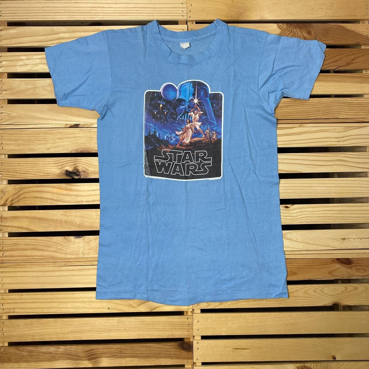 Other True Vintage Star Wars 1977 Blue Movie Promo Tee Size Medium Size US M / EU 48-50 / 2 - 1 Thumbnail