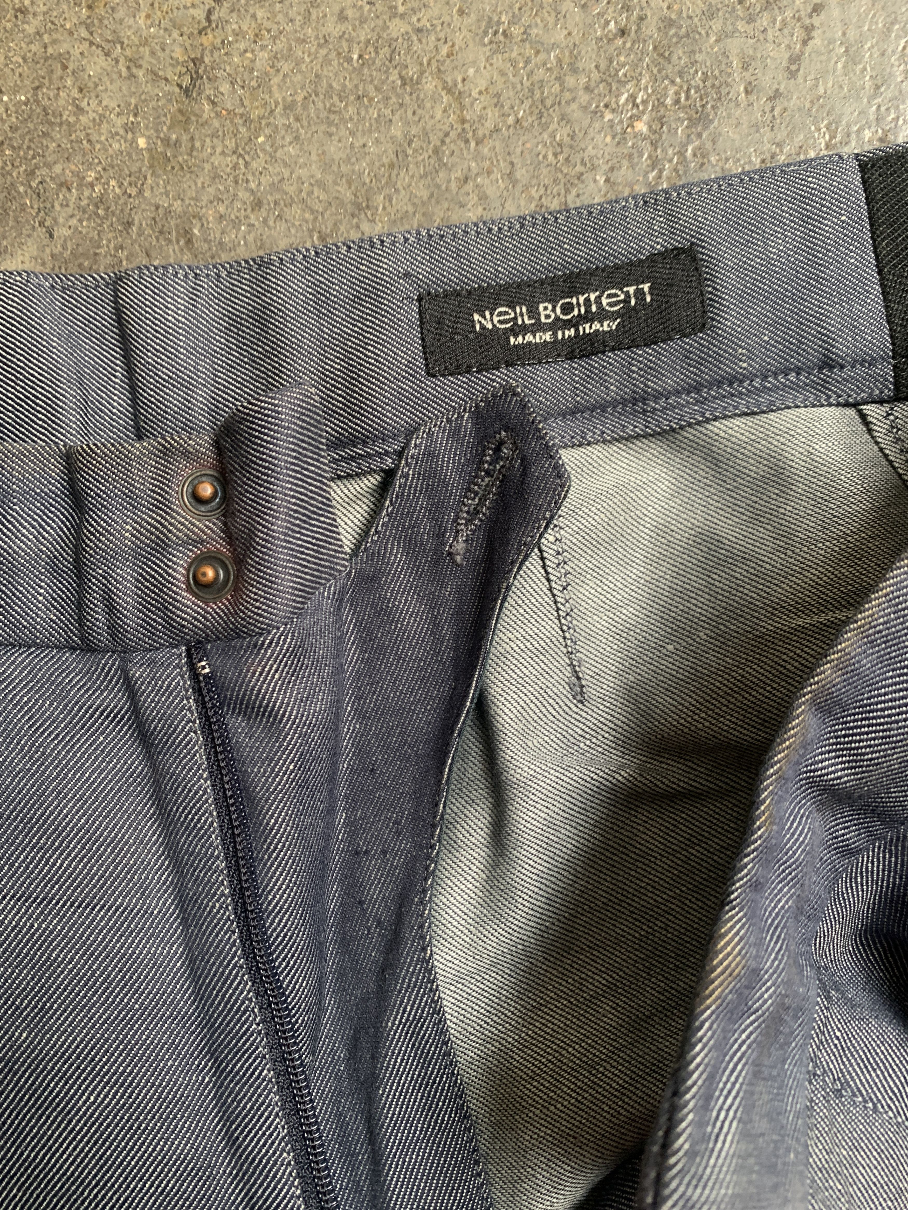 Neil Barrett Adjustable Linen Vintage Neil Pants w/ Zipper and raw hem Size US 32 / EU 48 - 9 Thumbnail