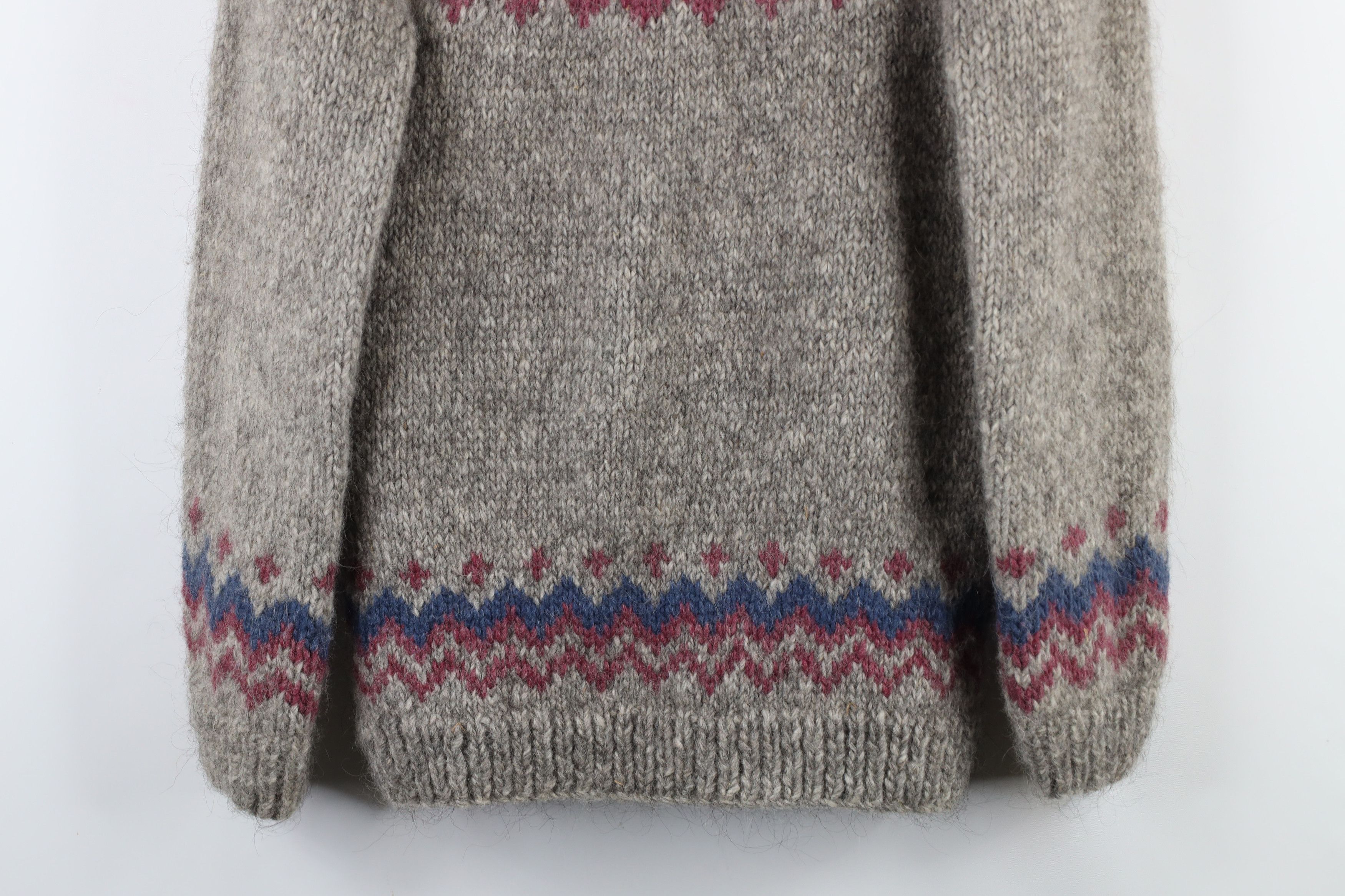 Vintage Vintage 60s 70s Cowichan Wool Fair Isle Cardigan Sweater Size US M / EU 48-50 / 2 - 10 Thumbnail