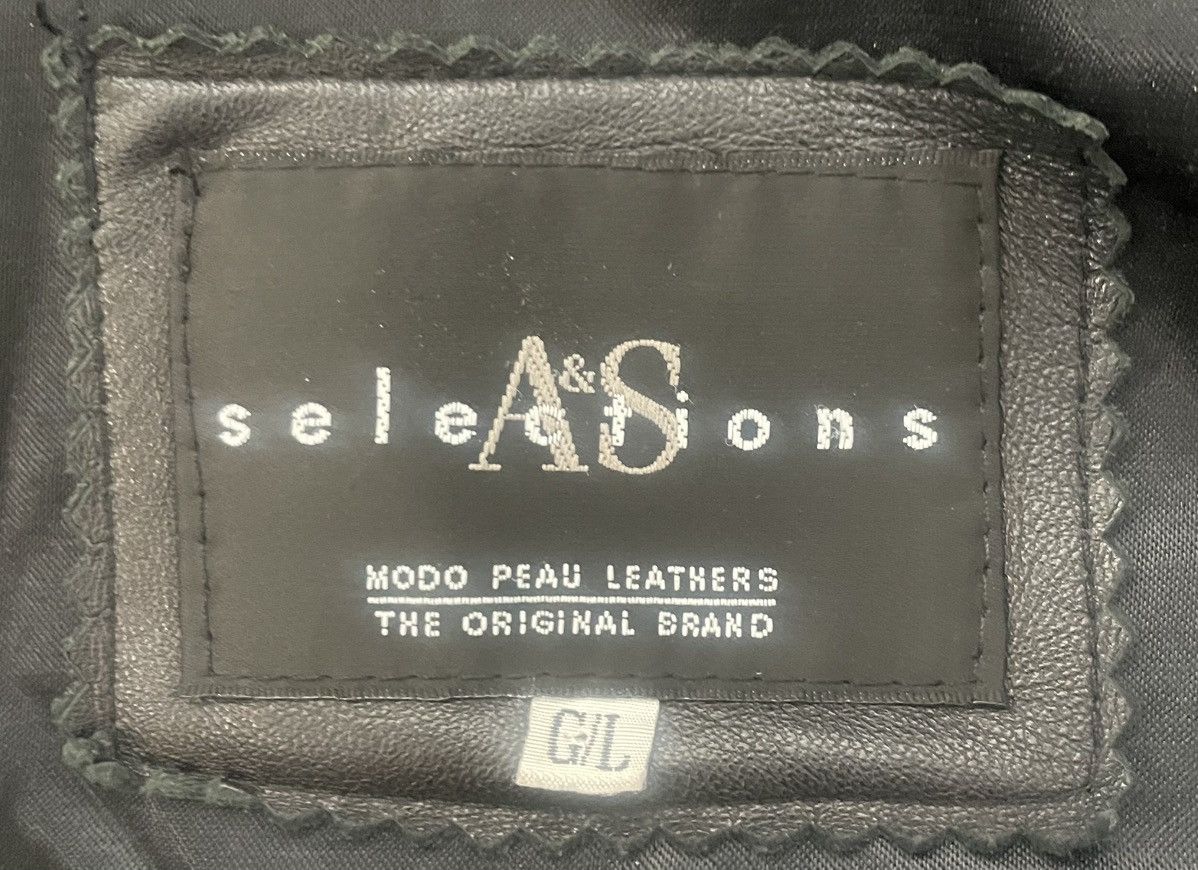 Other A & S selection vintage Women’s Modo leather Jacket Black L Size L / US 10 / IT 46 - 7 Thumbnail