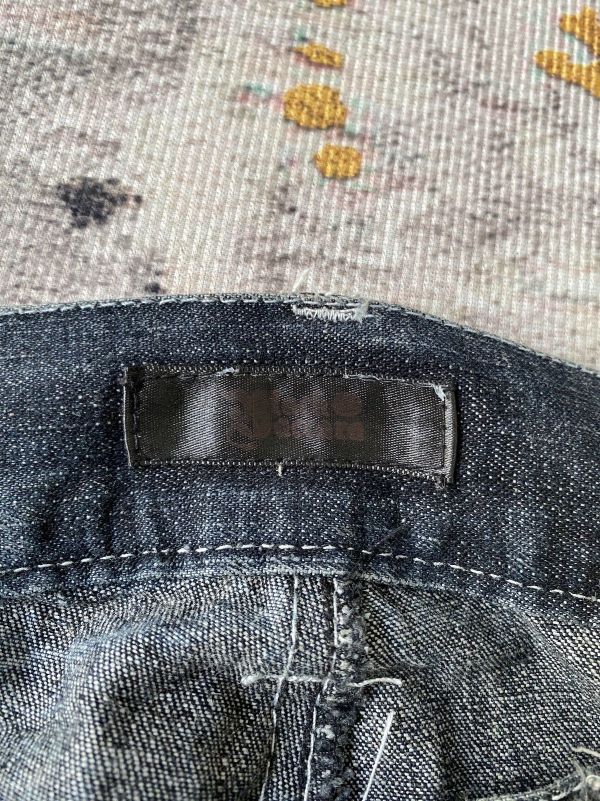 Japanese Brand Black Baccara Distressed Claws Mark Design Flare Denim Size US 32 / EU 48 - 21 Thumbnail