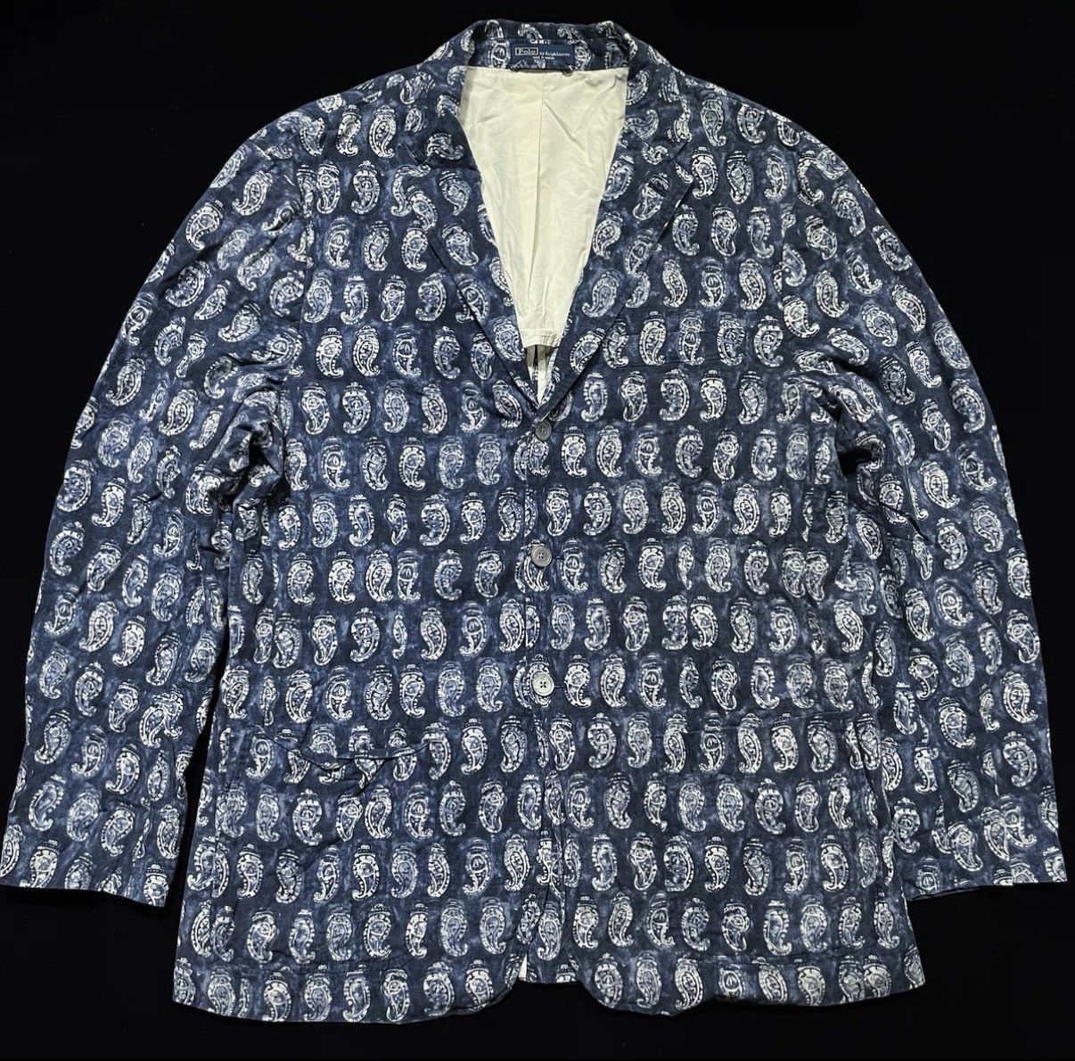 Polo Ralph Lauren Ralph Lauren Indigo Paisley Blazer K22 Size US XL / EU 56 / 4 - 1 Thumbnail