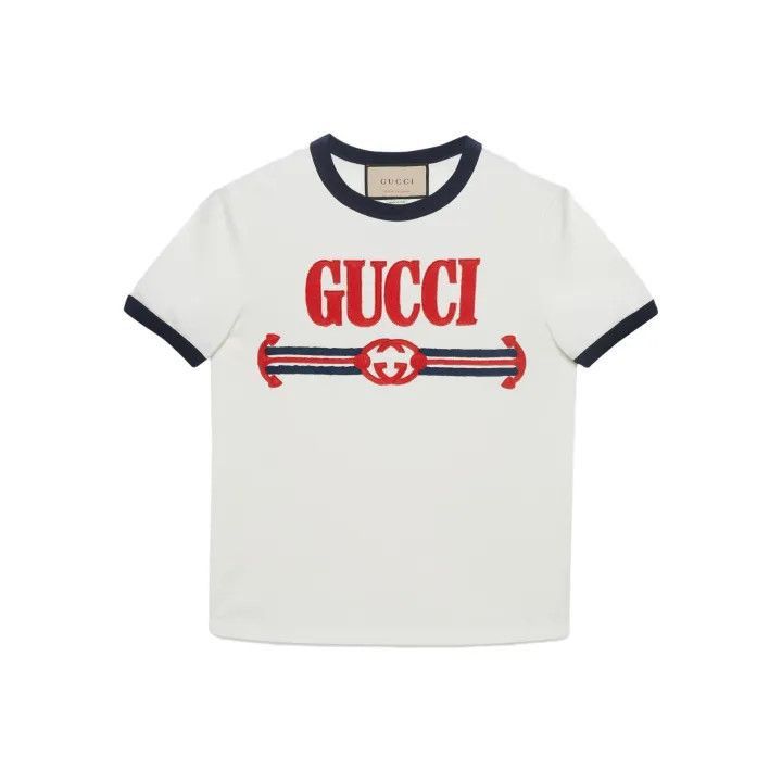 Gucci Gucci Logo Printed Pullover T-Shirt for Women-2507 Size XXS / US 00 / IT 34 - 7 Thumbnail