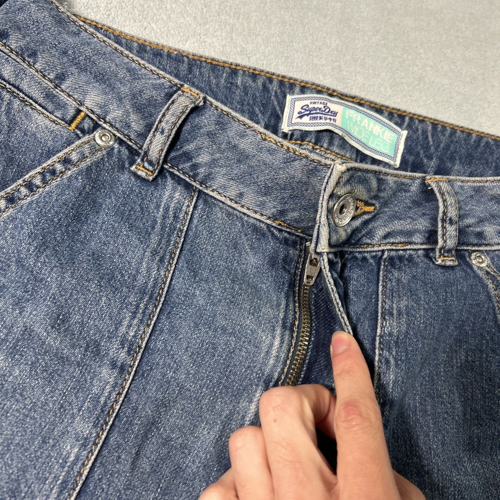 Superdry Superdry Altered Beyond Baggy Jeans 34x28 Loose Wide Baggie Size US 34 / EU 50 - 15 Thumbnail