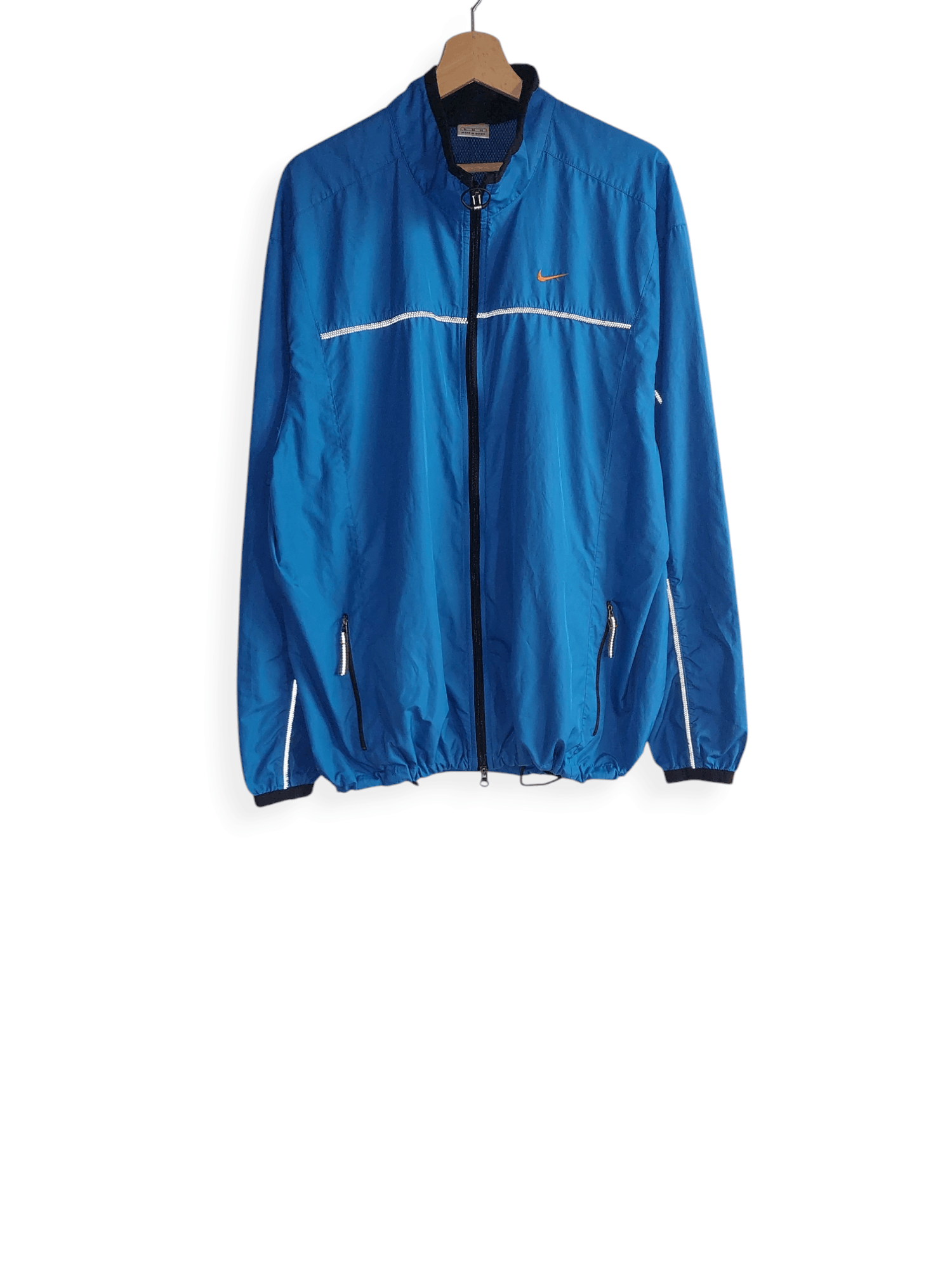 Nike Vintage Blue Nike Running Track Jacket Size XL Size US XL / EU 56 / 4 - 1 Thumbnail
