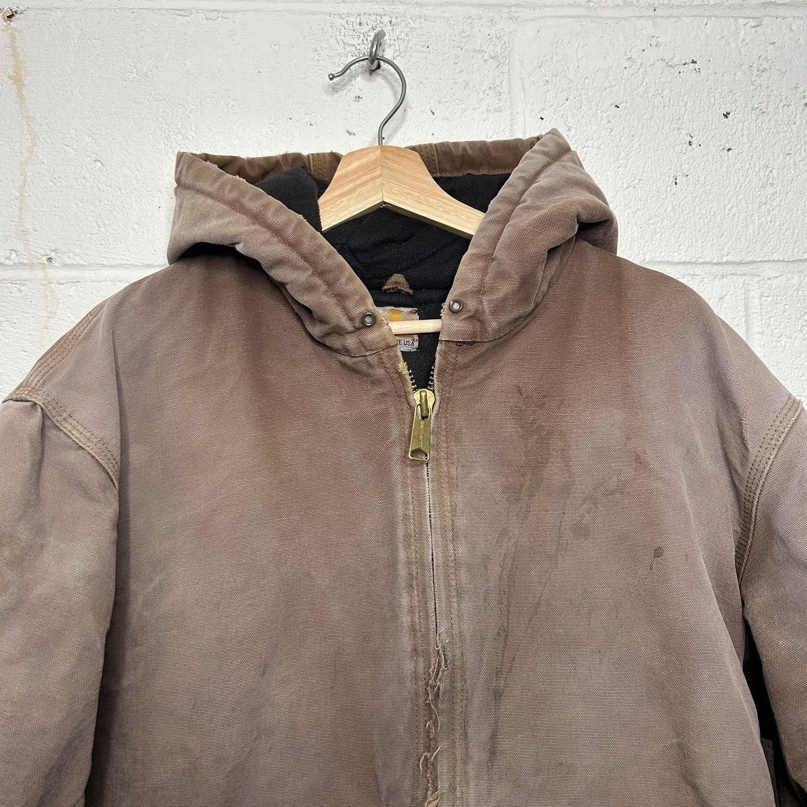 Carhartt Vintage Dyed Carhartt Hooded Active Jacket “Brown” J140 BRN Size US L / EU 52-54 / 3 - 3 Thumbnail