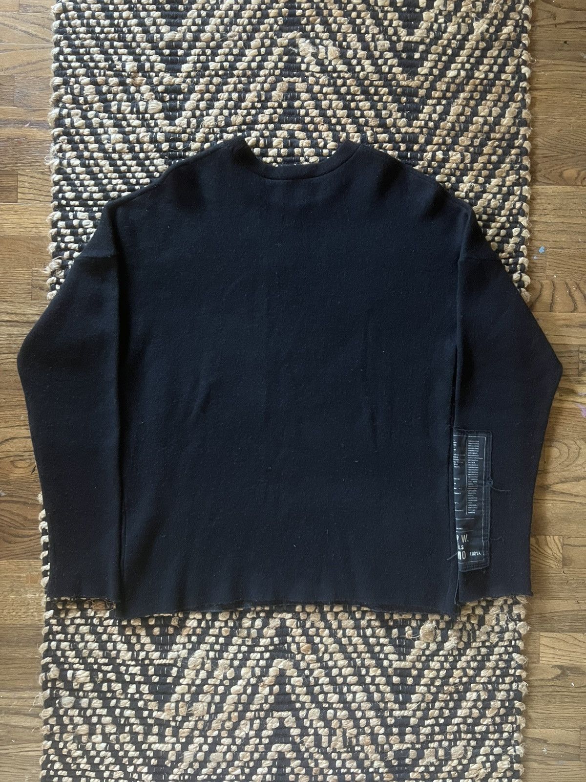 Raf Simons Raf Simons AW05 Poltergeist Black Wool Crewneck Sweater Size US M / EU 48-50 / 2 - 7 Thumbnail
