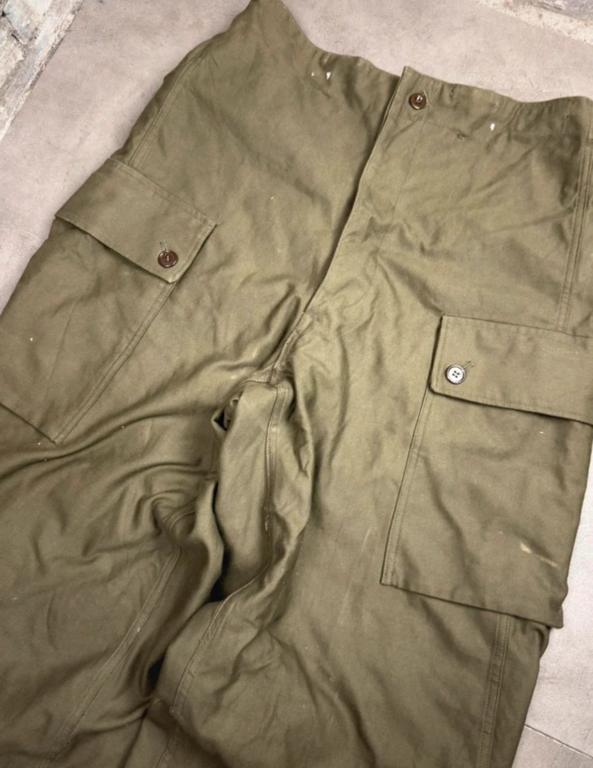 Vintage Rare 60’s KL Dutch army super wide parachute pants vintage Size US 34 / EU 50 - 5 Thumbnail