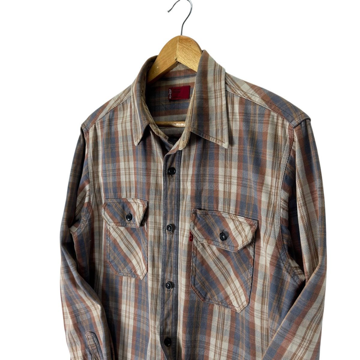 Cowboy Equipment × LVC × Levi's ☀️LEVIS RED TAB FLANNEL TARTAN BUTTON SHIRTS Size US M / EU 48-50 / 2 - 5 Thumbnail
