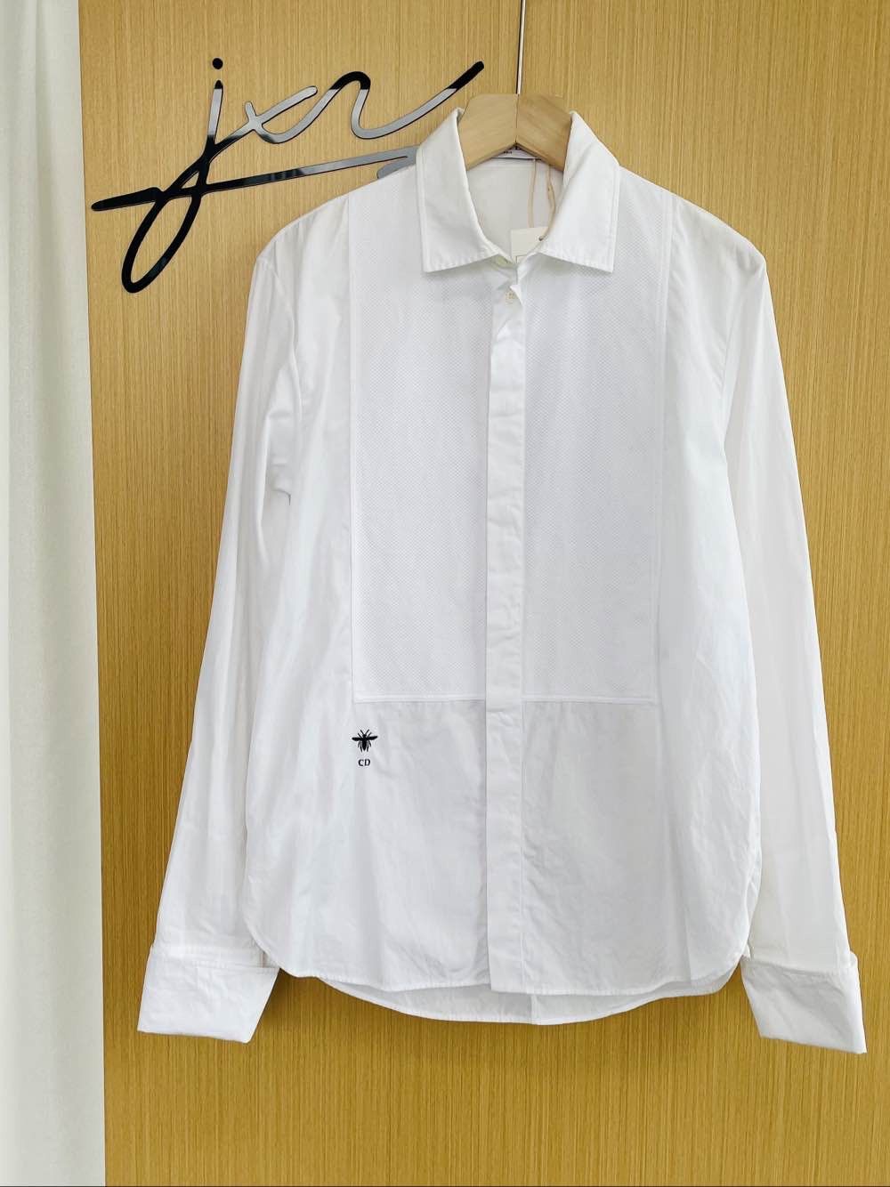 Dior Dior Embroidered Bee Button Up Shirt Size 36 Size XS / US 0-2 / IT 36-38 - 1 Thumbnail