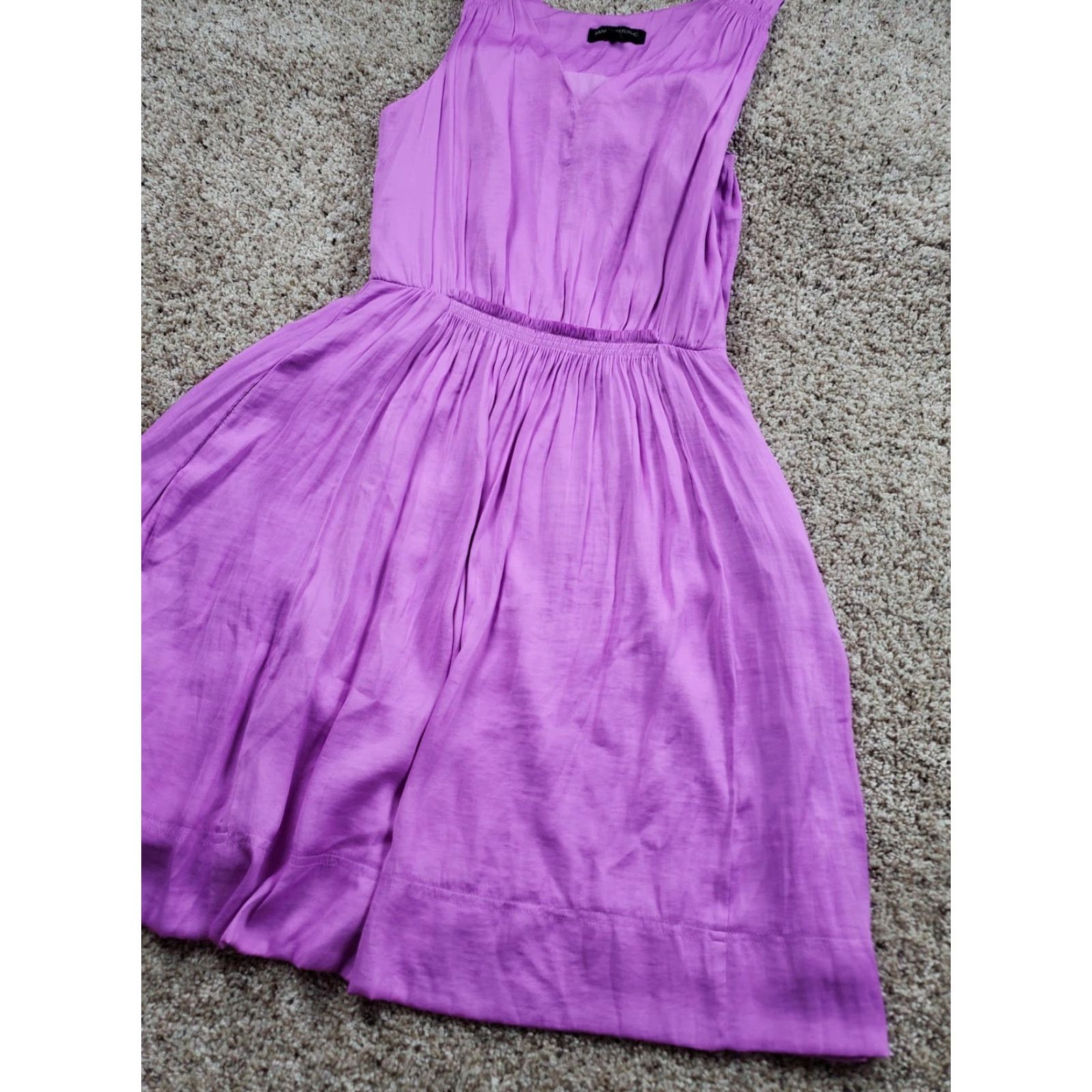 Banana Republic VINTAGE Banana Republic Dress Womens Size 2 Purple Sleeveless Goddess Mini Spring Lined Size XS / US 0-2 / IT 36-38 - 3 Thumbnail