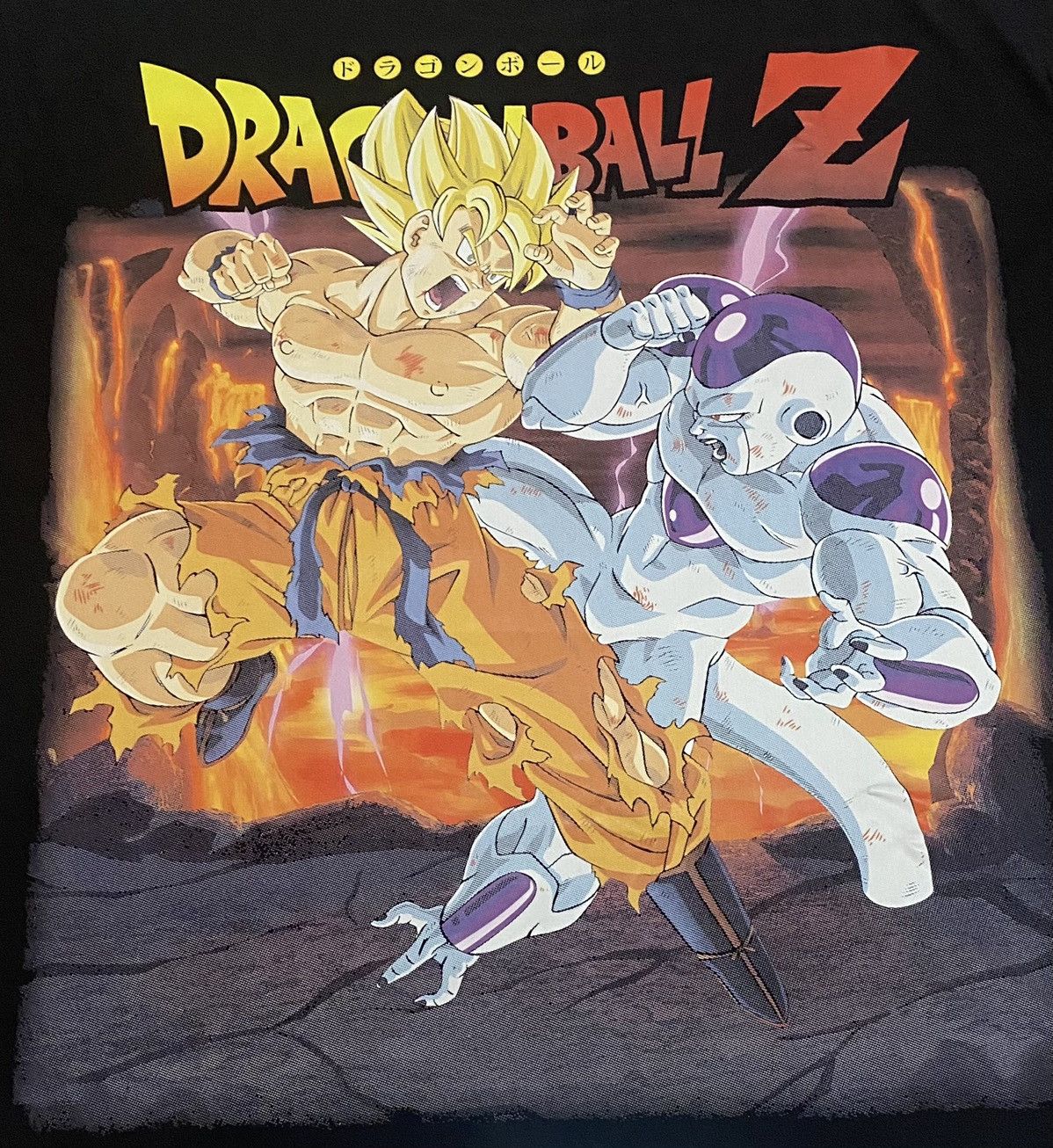 Japanese Brand 🔥RARE🔥 Dragon Ball Z Goku Vs Frieza boot tee anima movie Size US L / EU 52-54 / 3 - 3 Thumbnail