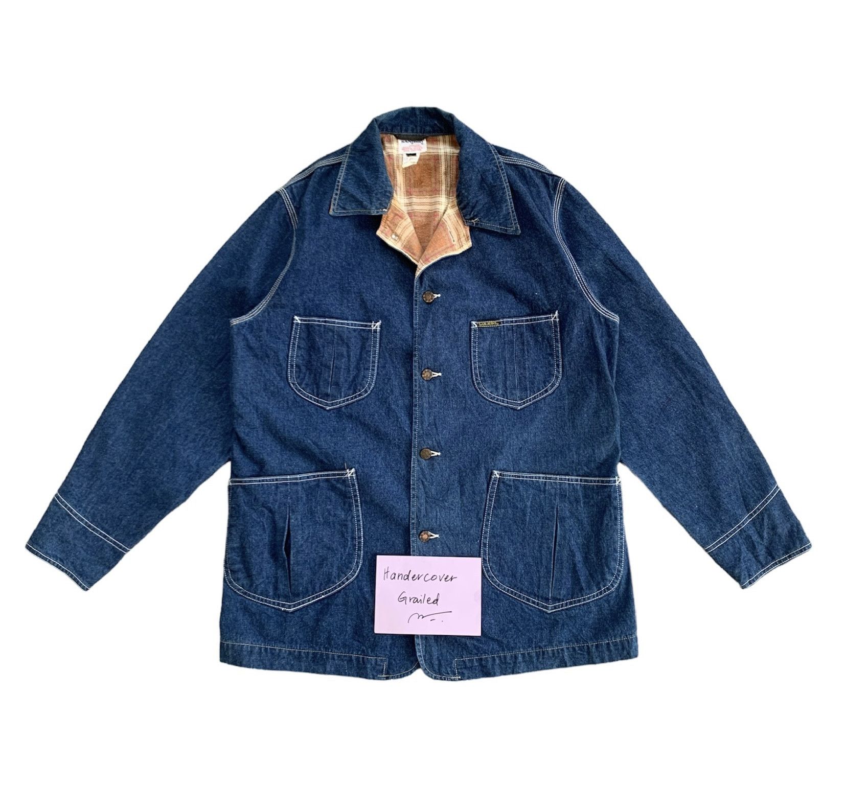 Indigo Sanjego Genuine Indigo Denim Jacket Made in Japan Size US L / EU 52-54 / 3 - 1 Thumbnail