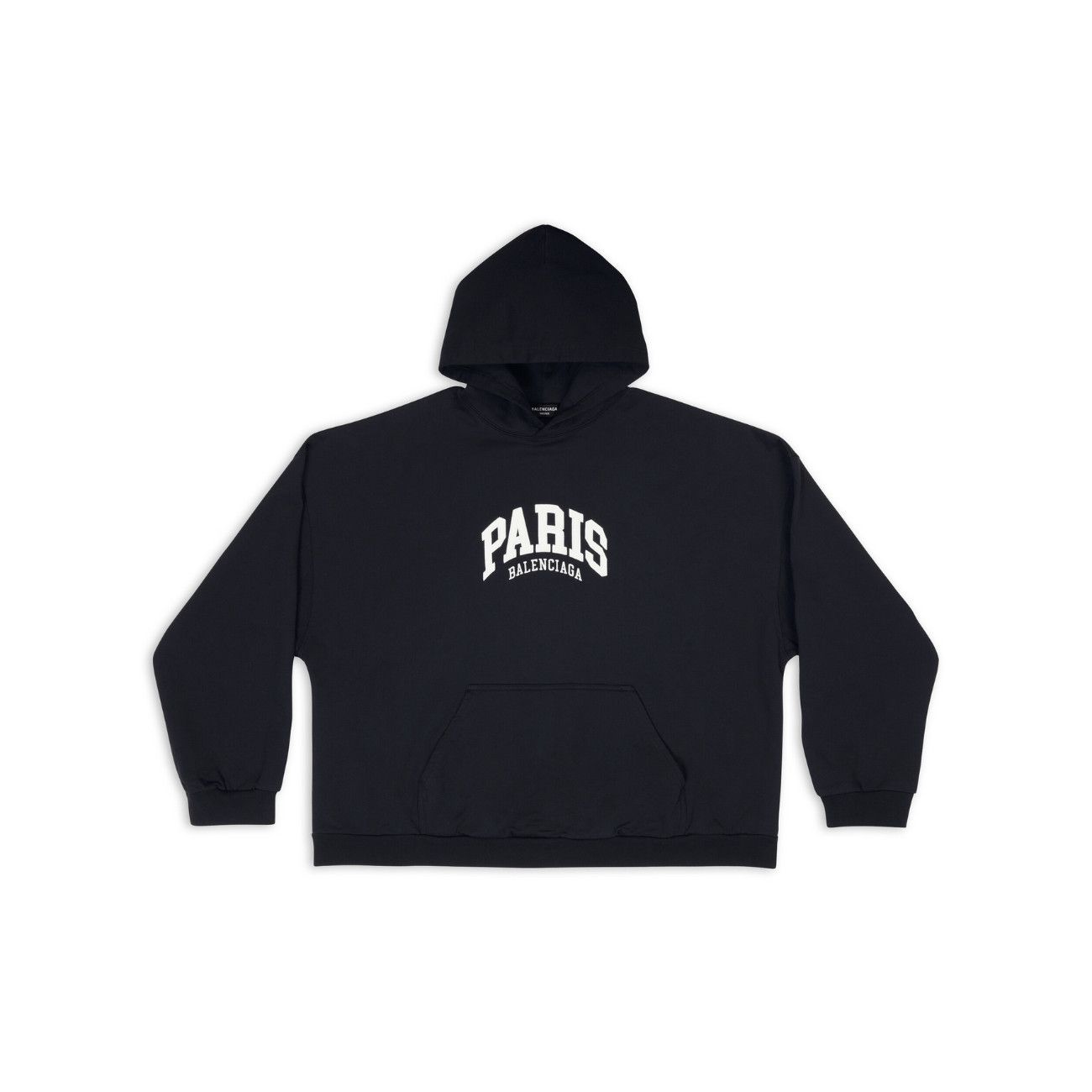 Balenciaga Cities Paris Hoodie Wide Fit Black Size US M / EU 48-50 / 2 - 1 Thumbnail