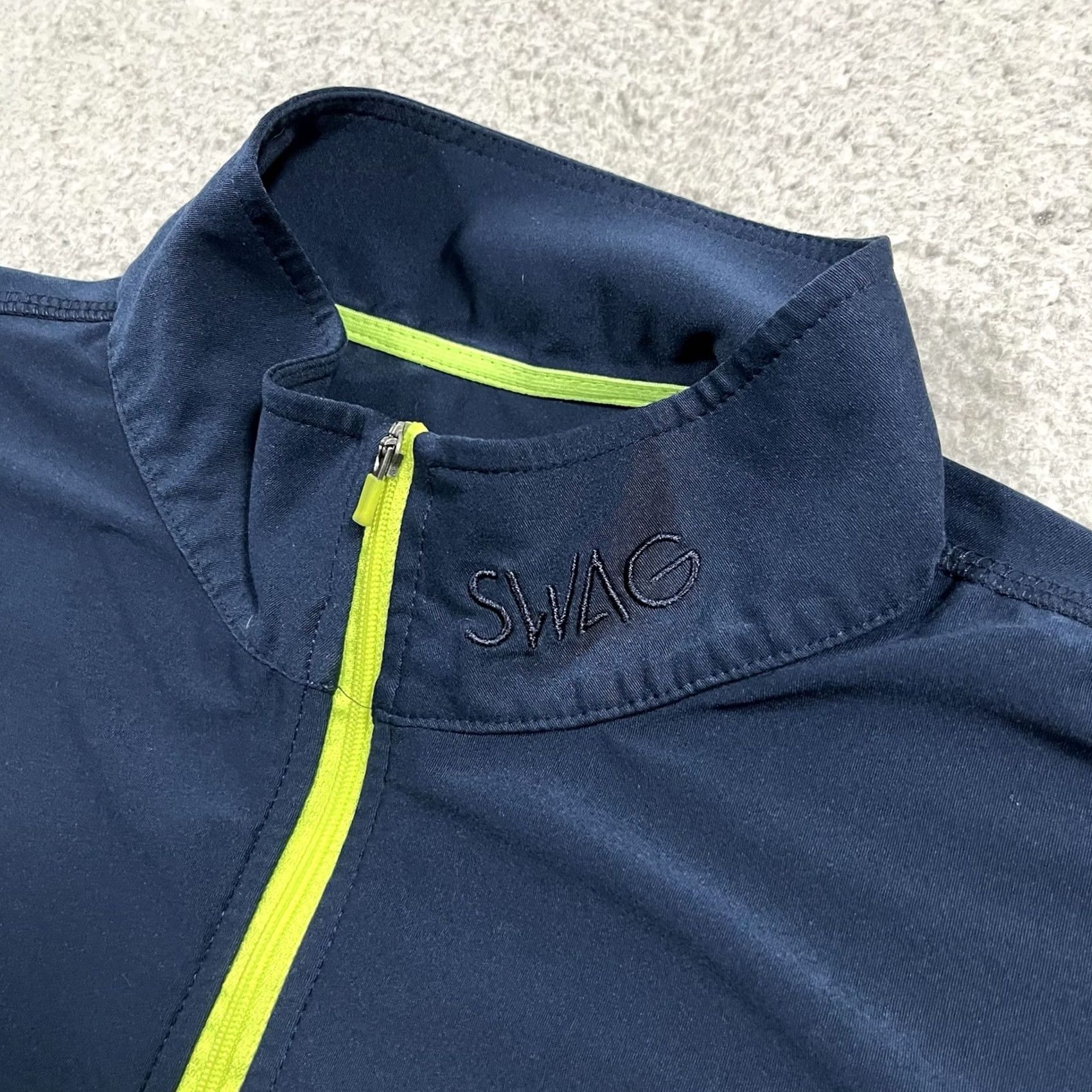 Vintage SWAG Golf 1/4 Zip Pullover Mens M Blue Skull Long Sleeve Performance Stretch Shirt Size US M / EU 48-50 / 2 - 3 Thumbnail