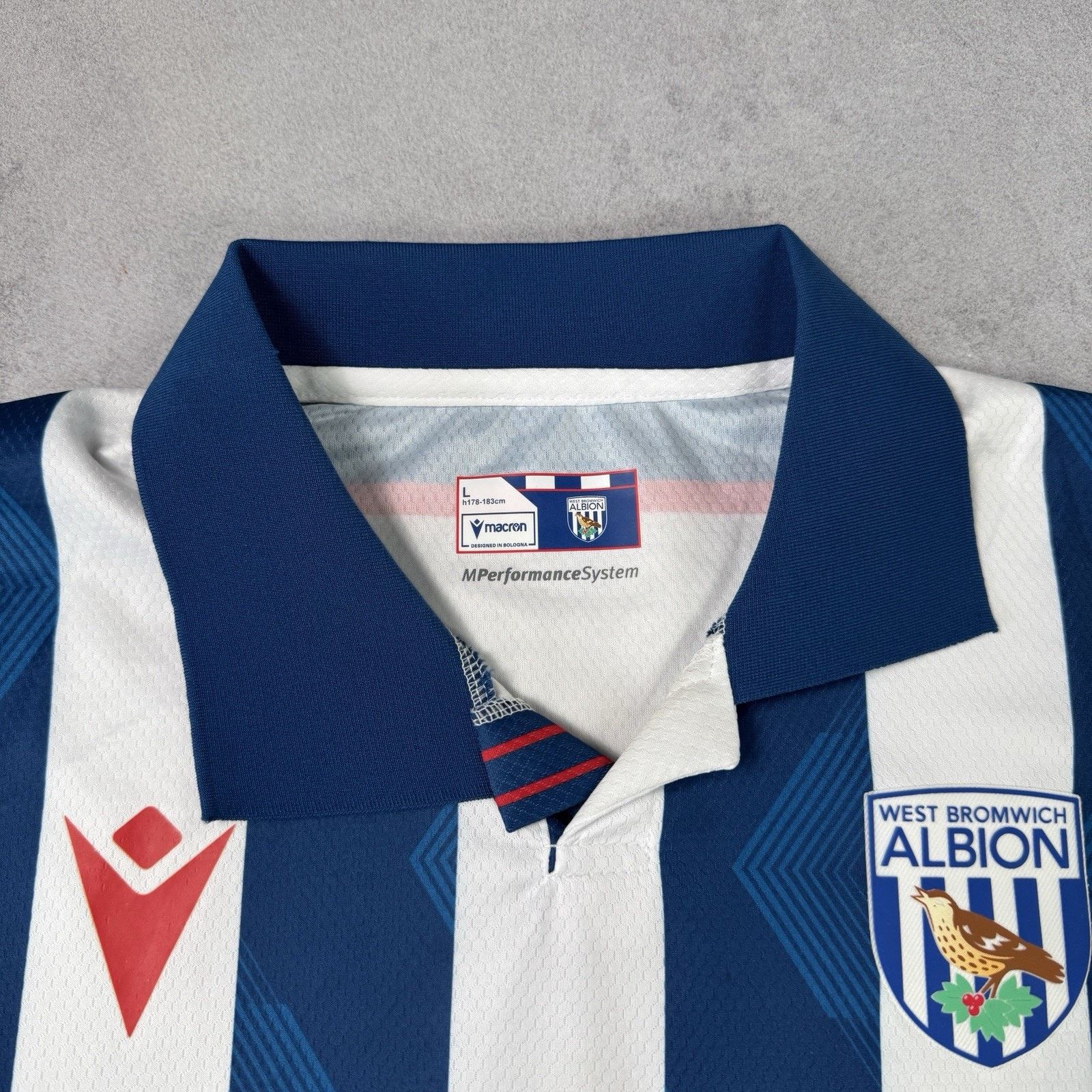 Macron West Bromwich Albion Home 2024 2025 Soccer Jersey Size L Size US L / EU 52-54 / 3 - 4 Thumbnail