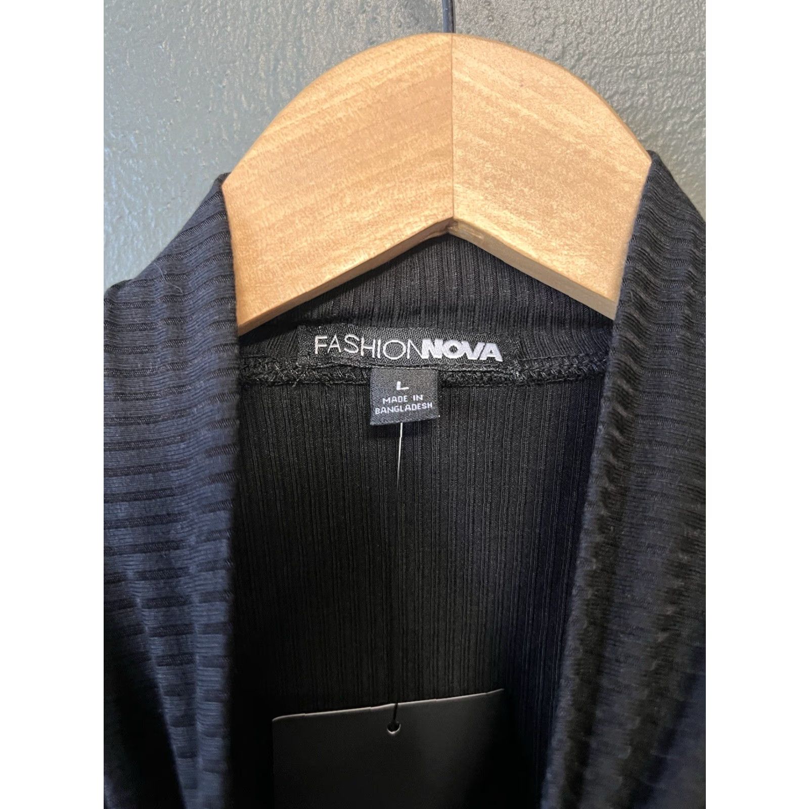 Fashion Nova VINTAGE Fashion Nova Womens Black Long Sleeve Turtleneck Bodysuit Size L NWT Size L / US 10 / IT 46 - 3 Thumbnail