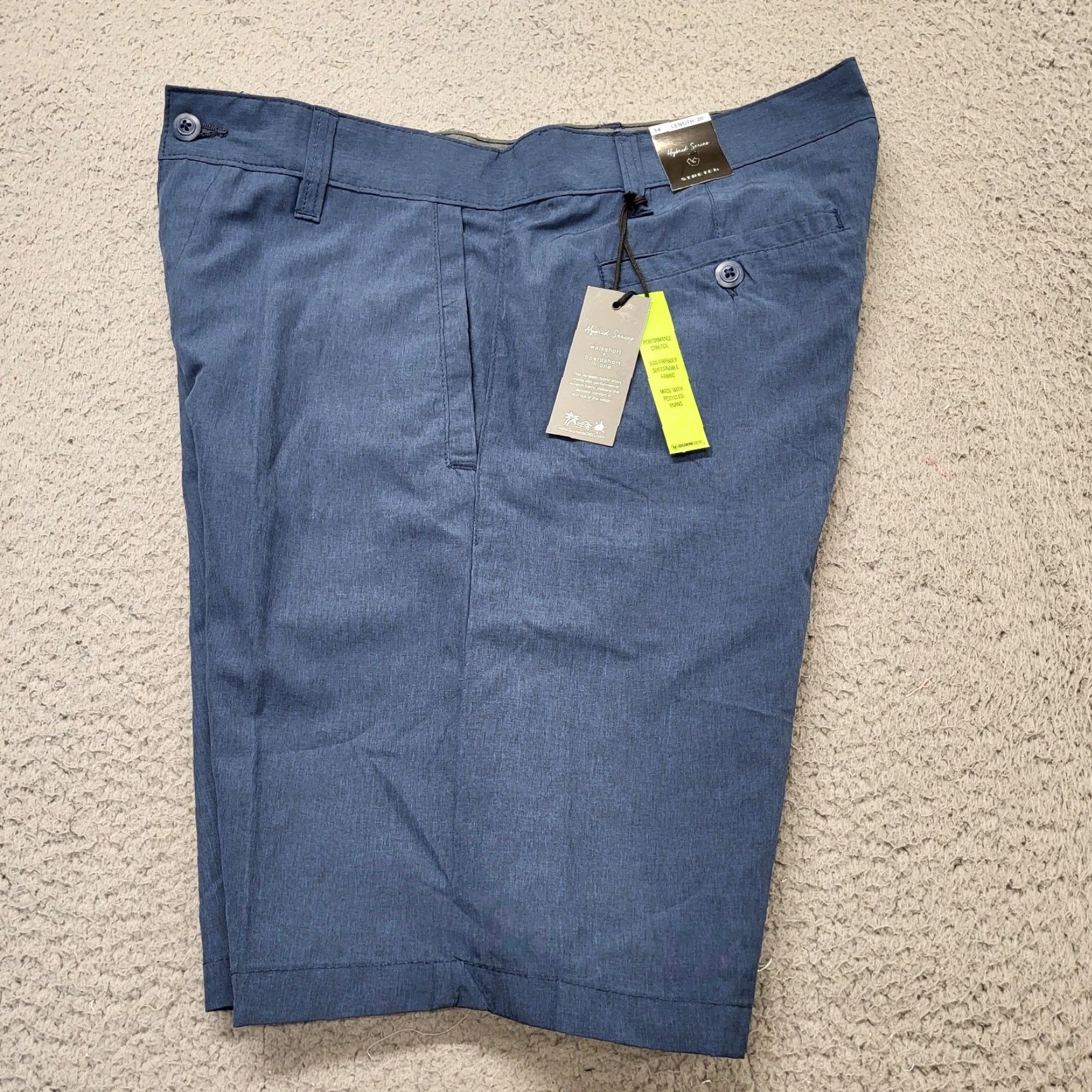Burnside Burnside Shorts Mens 34 Land+Sea Hybrid Blue UV Stretch Quick Dry NEW Size US 34 / EU 50 - 3 Thumbnail