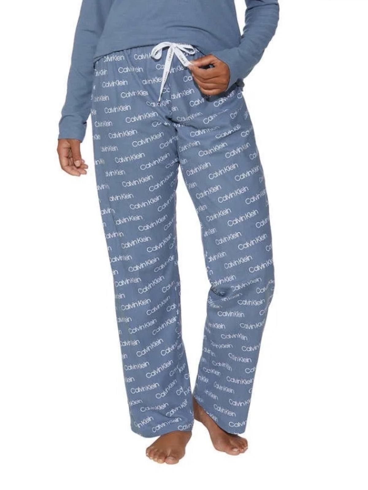 Calvin Klein Calvin Klein / Logo Fleece Pajama Pants / Blue Size ONE SIZE - 1 Thumbnail