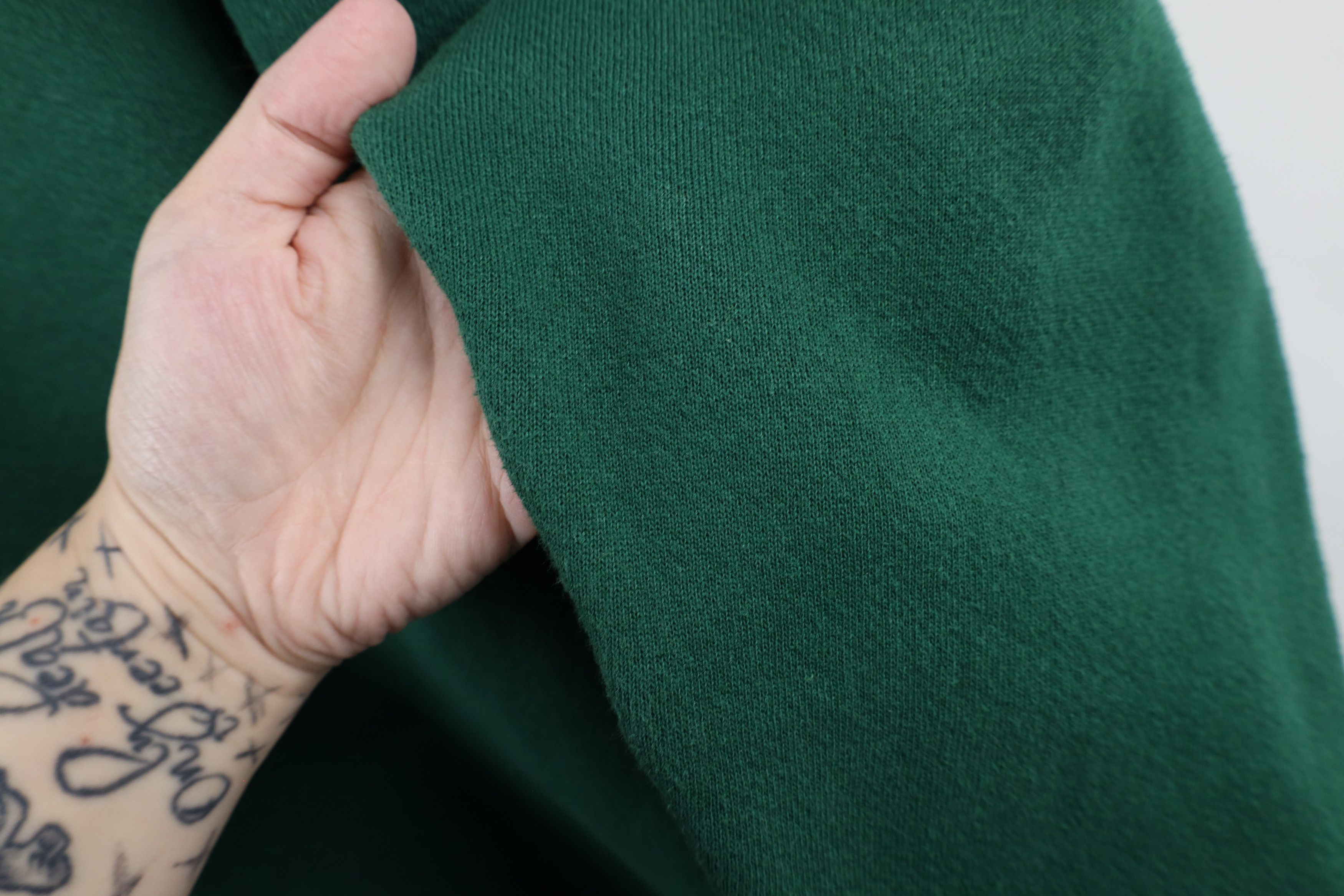 Vintage Vintage 90s Streetwear Heavyweight Sweatshirt Green USA Size US XXL / EU 58 / 5 - 9 Thumbnail