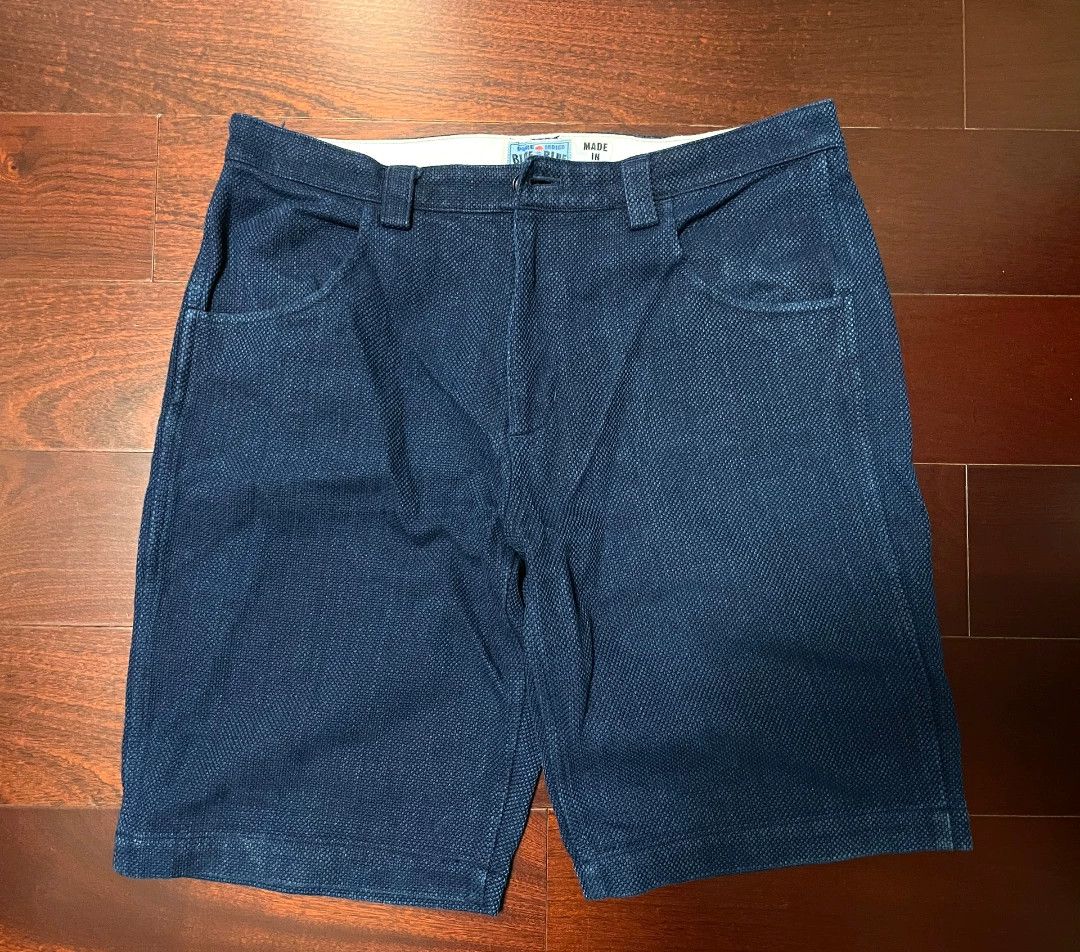 Blue Blue Japan blue blue japan dyed shorts Size US 34 / EU 50 - 1 Thumbnail