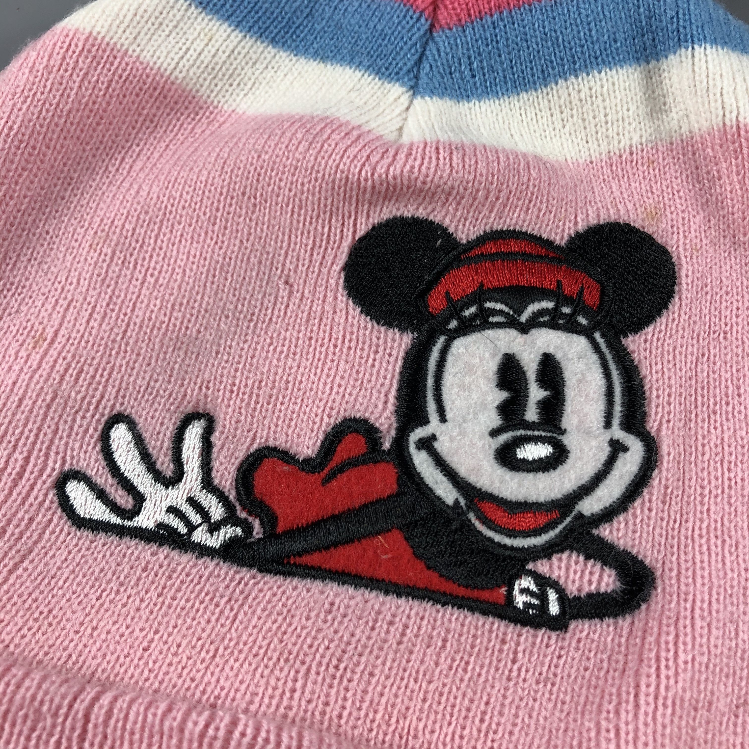 Disney × Mickey Mouse × Vintage Womens Minnie Mouse Bobble Beanie Snow Hat Snow Cap -D1076 Size ONE SIZE - 5 Thumbnail