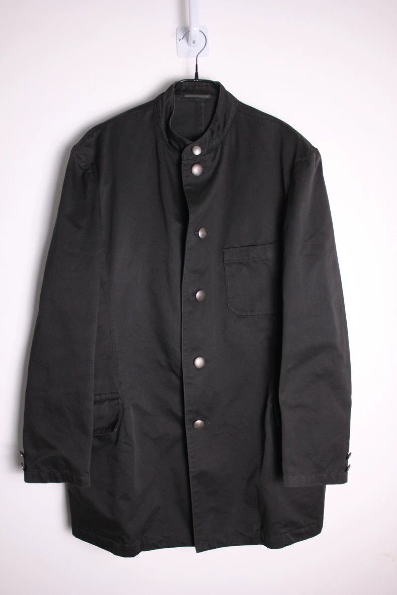 yohji yamamoto 03ss Hidden flower stand collar jacket - Parkas 