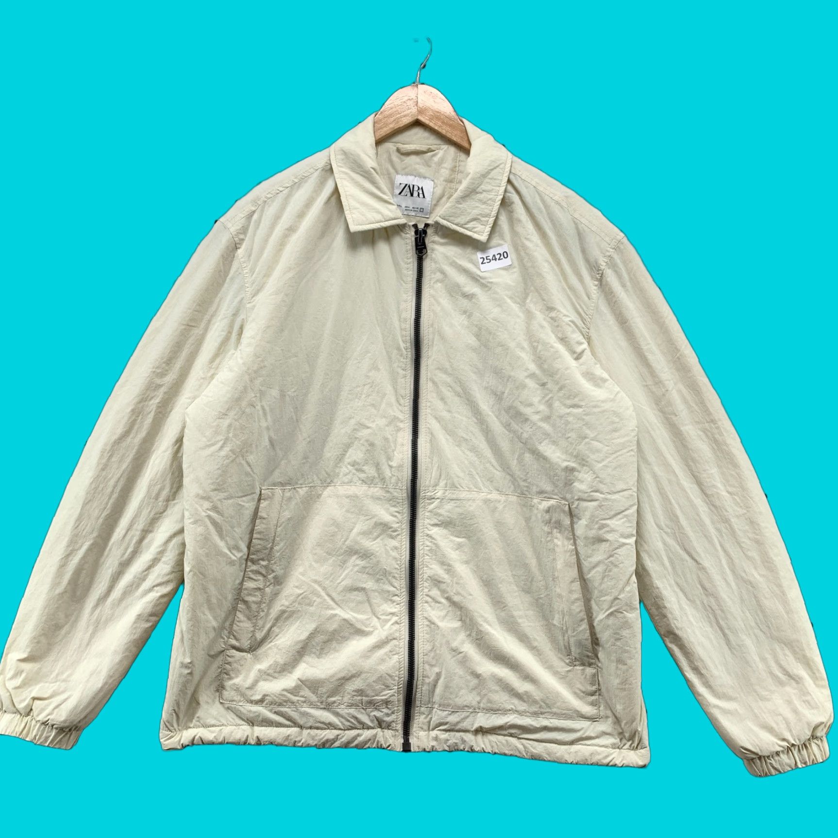 Zara Zara Origins Double-Faced Wool Jacket - beige/camel (L) | Grailed