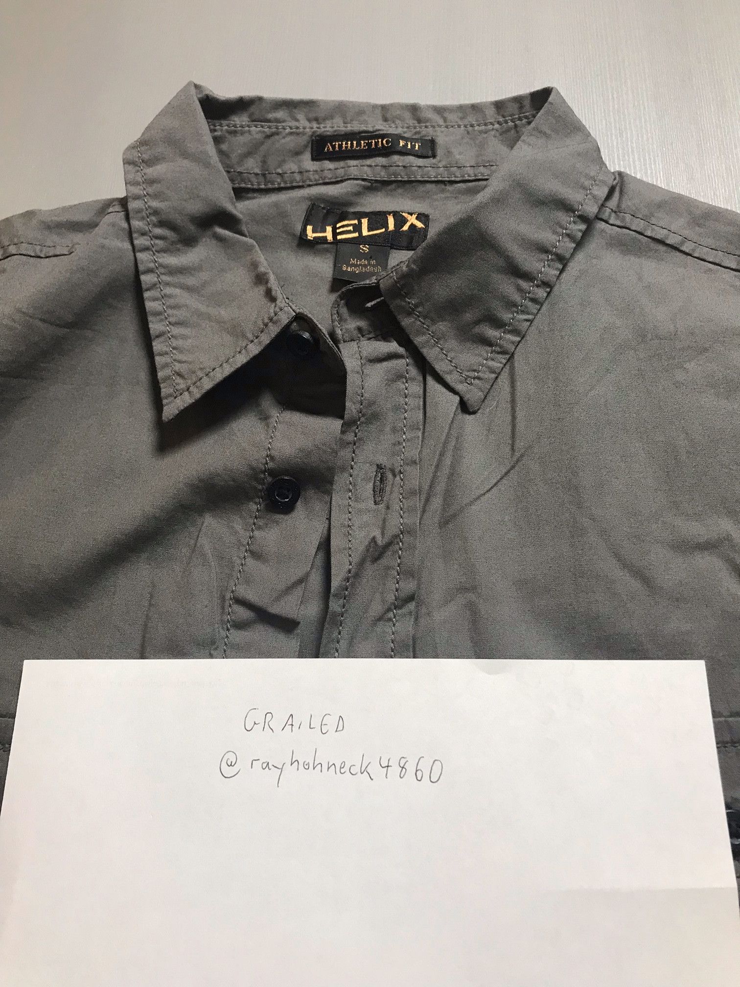 Helix Helix Grey Button-Down Longsleeve Size US S / EU 44-46 / 1 - 6 Thumbnail