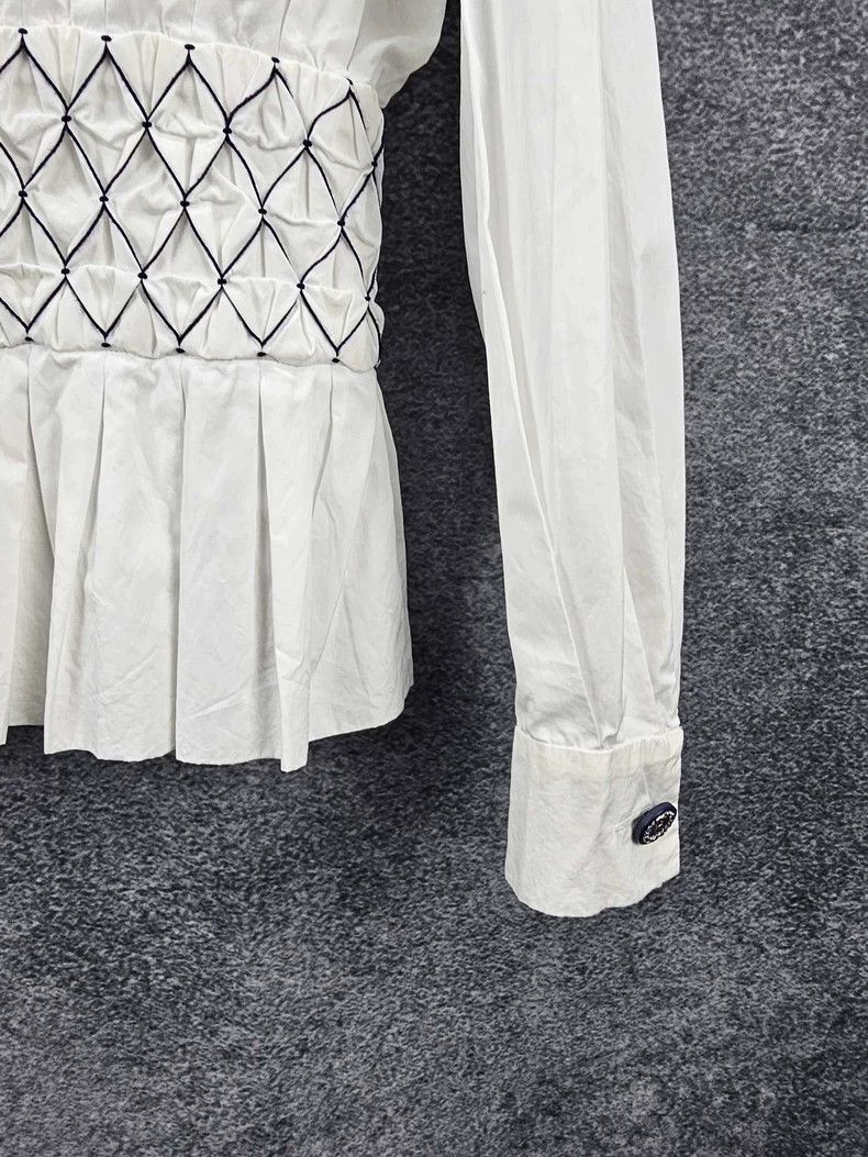 Chanel Chanel Waist-tight shirt Size XXS / US 00 / IT 34 - 6 Thumbnail