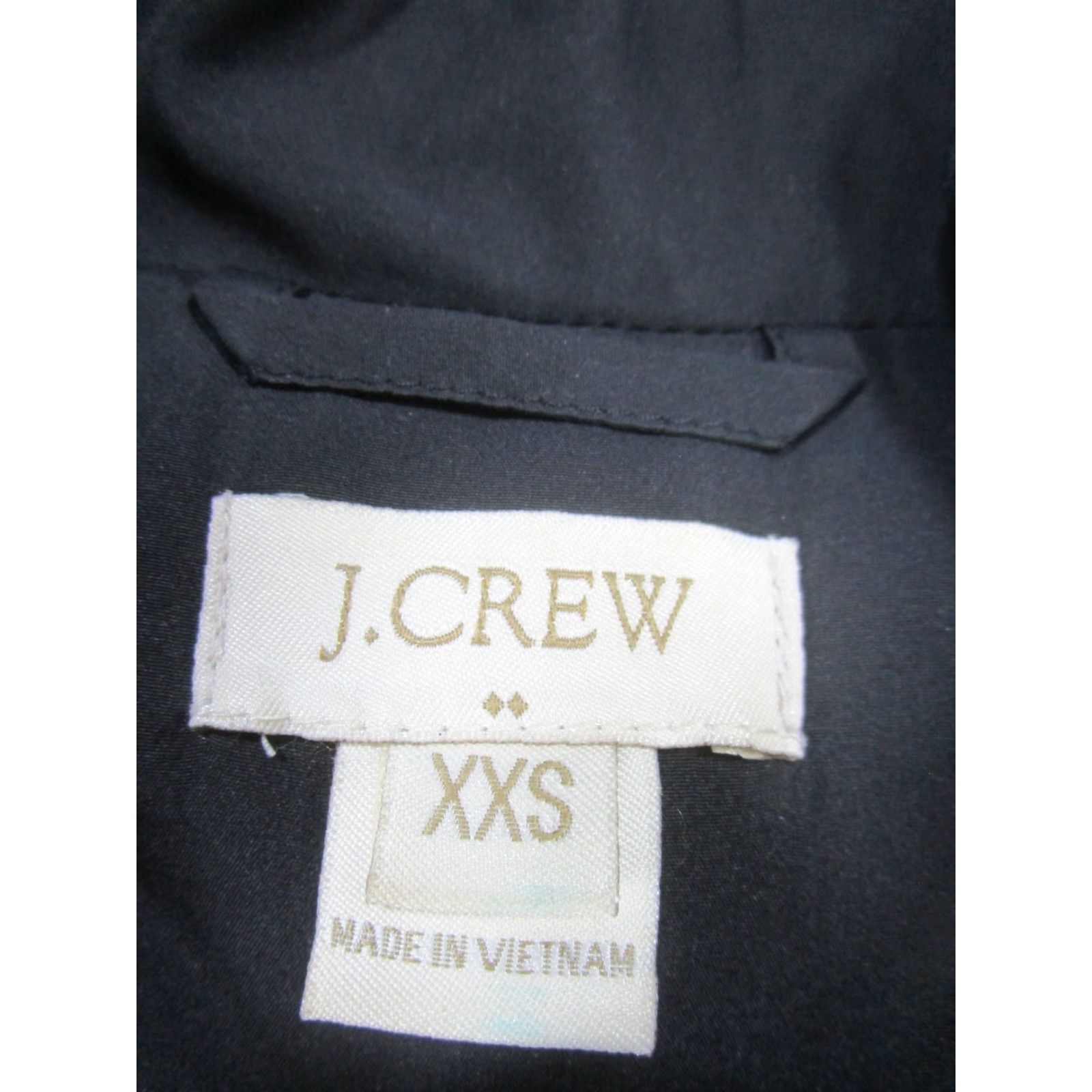 J.Crew VINTAGE J.Crew Vest Womens 2Xs Quilted Puffer Black Softshell Quilted Vest 2XS Womens Size XXS / US 00 / IT 34 - 6 Thumbnail