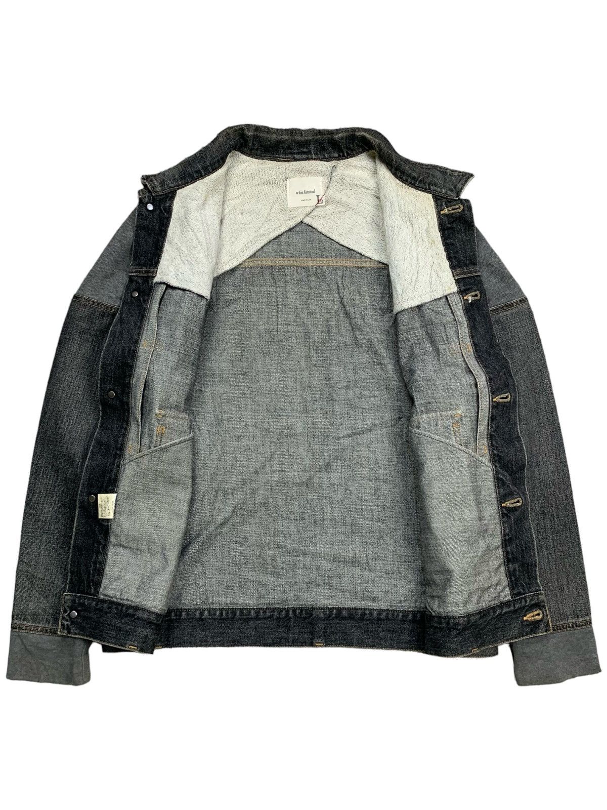 20471120 2000s Whiz Limited - Paneled Denim Jacket Size US L / EU 52-54 / 3 - 3 Thumbnail