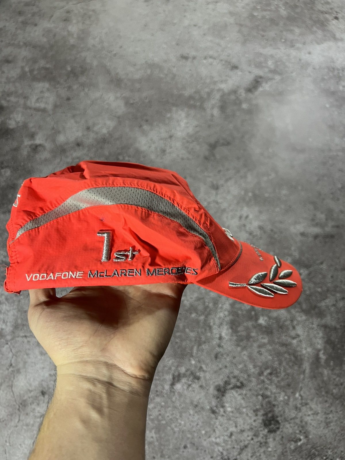 Formula 1 Mercedes McLaren Vodafone Nylon Racing Hat Size ONE SIZE - 3 Thumbnail