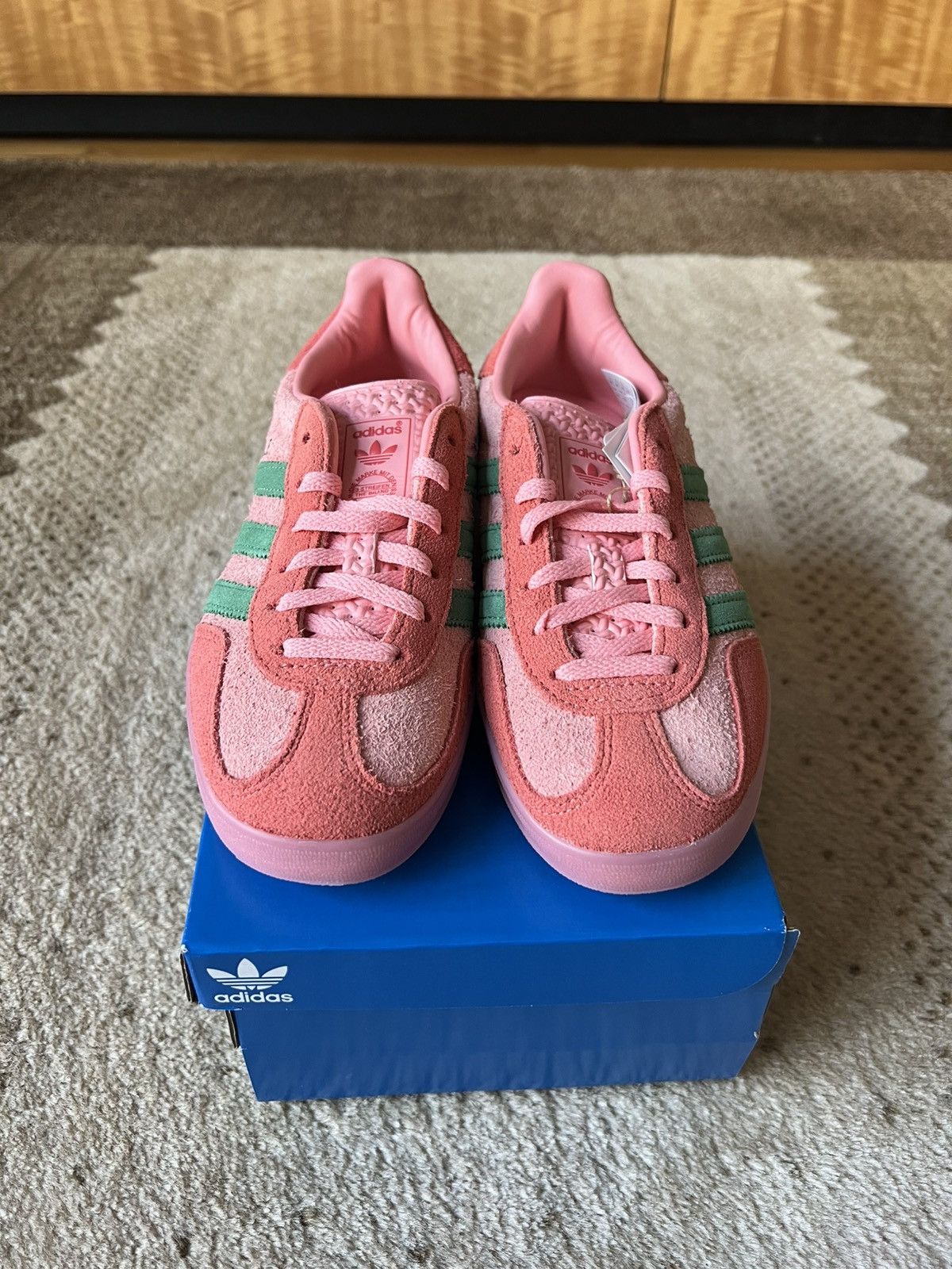 Adidas × Vintage STEAL Gazelle indoor pink spark 4.5W, 3.5 Men Size US 4.5 / IT 34.5 - 2 Thumbnail